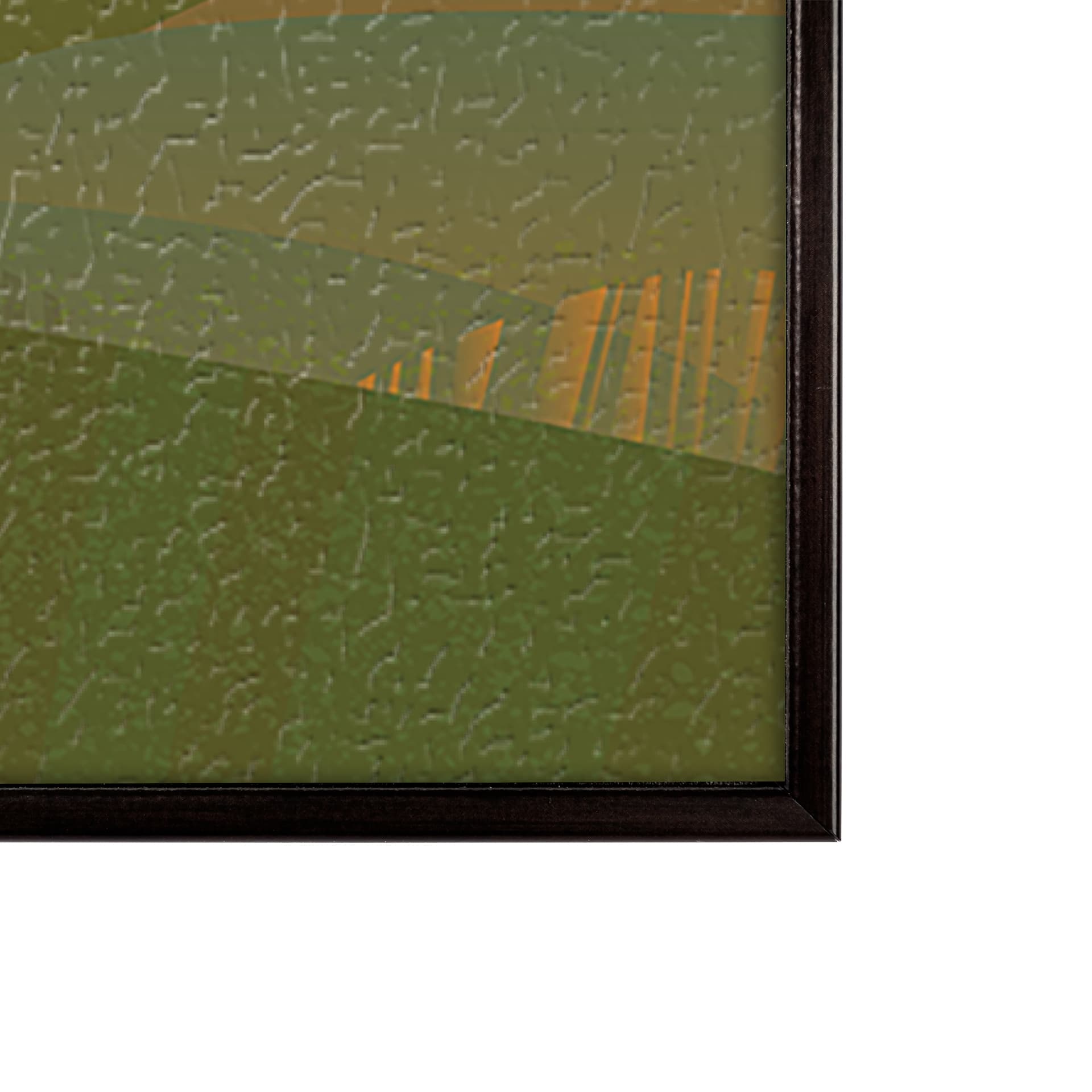 Grasslands GO (SM) by Mercana Studio a Hand Embellished Decograph Framed Art Print — product photograph