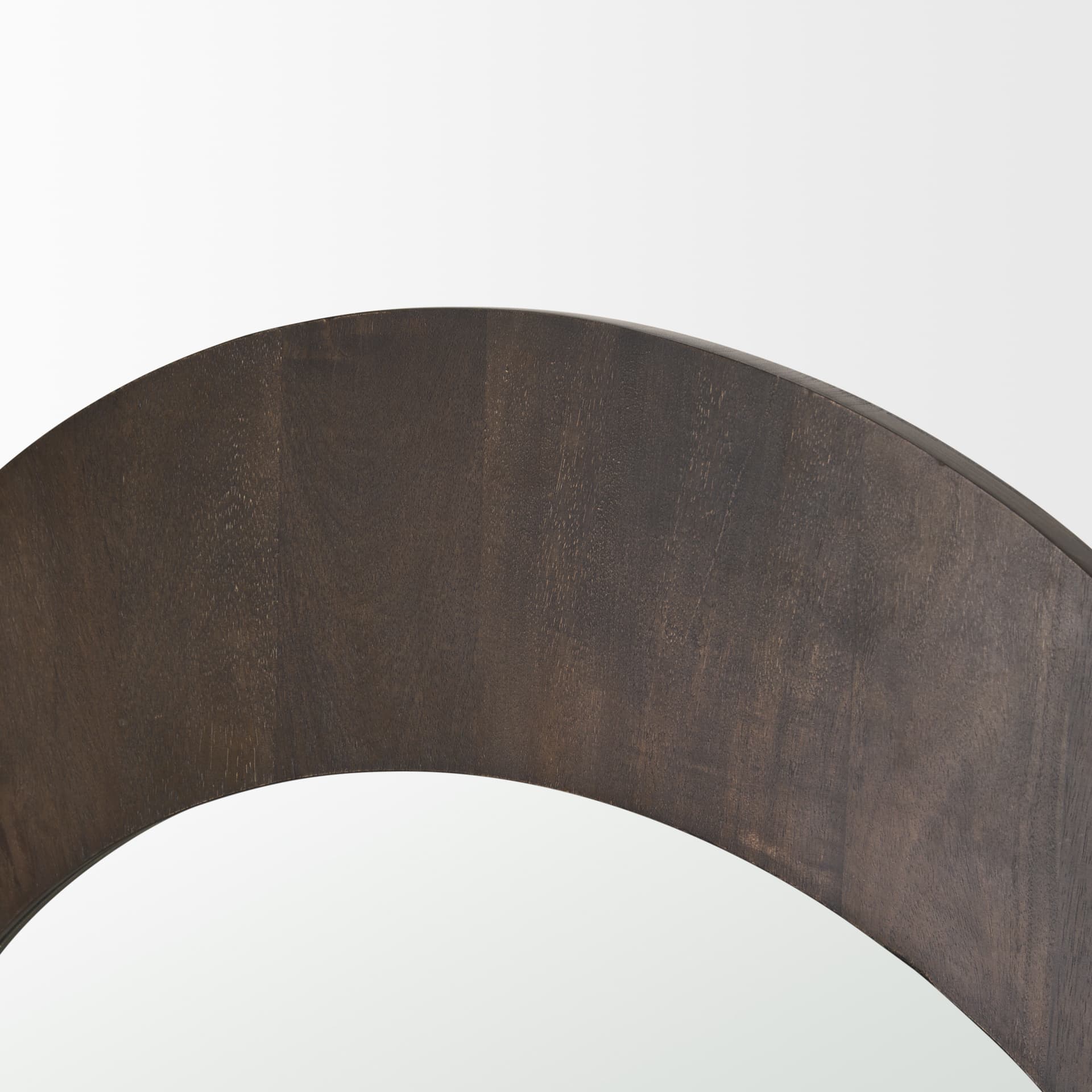 Celeste Dark Brown Medium Arched Mirror — product photograph