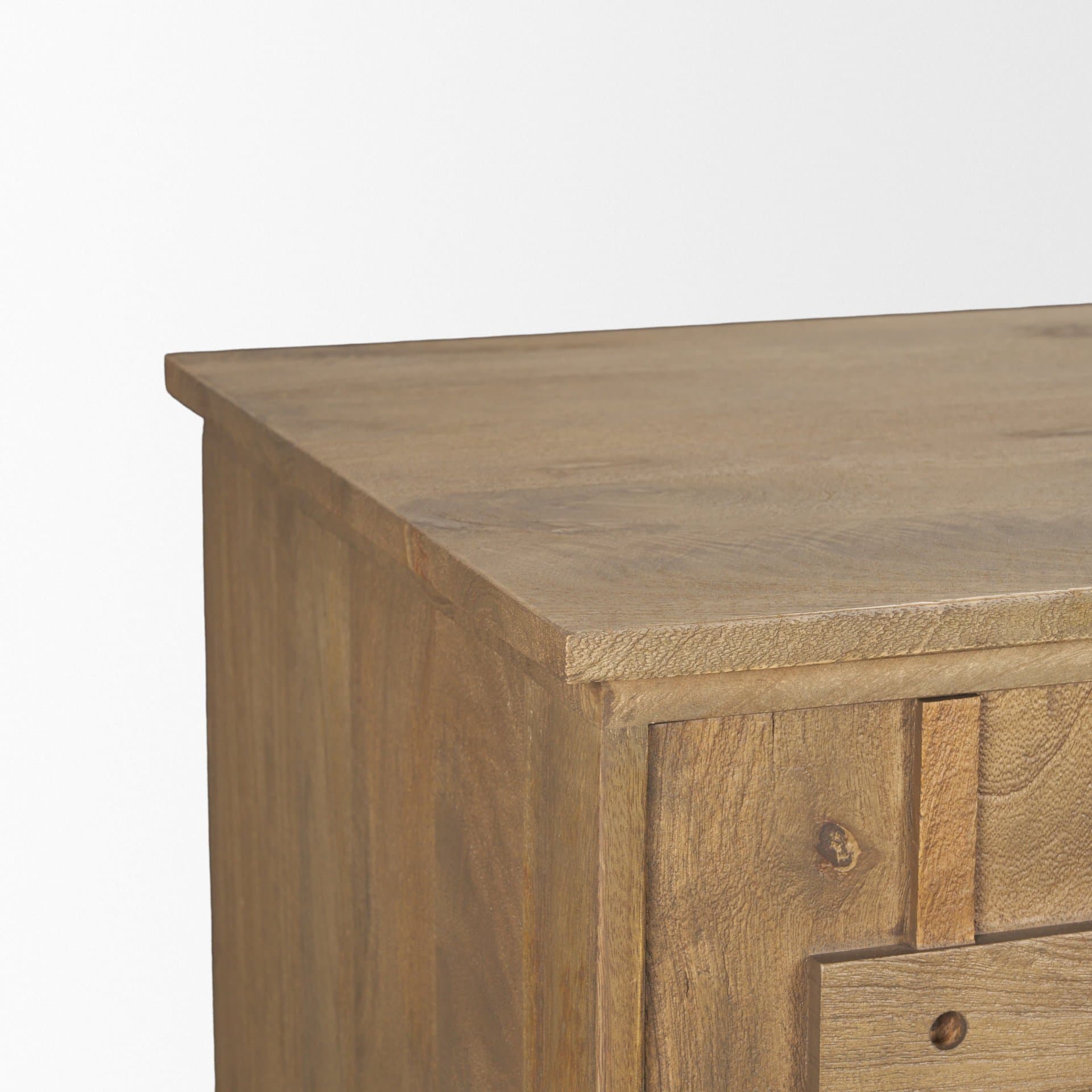 Truss Cool Brown Wood 4 Door Closed Sideboard — product photograph