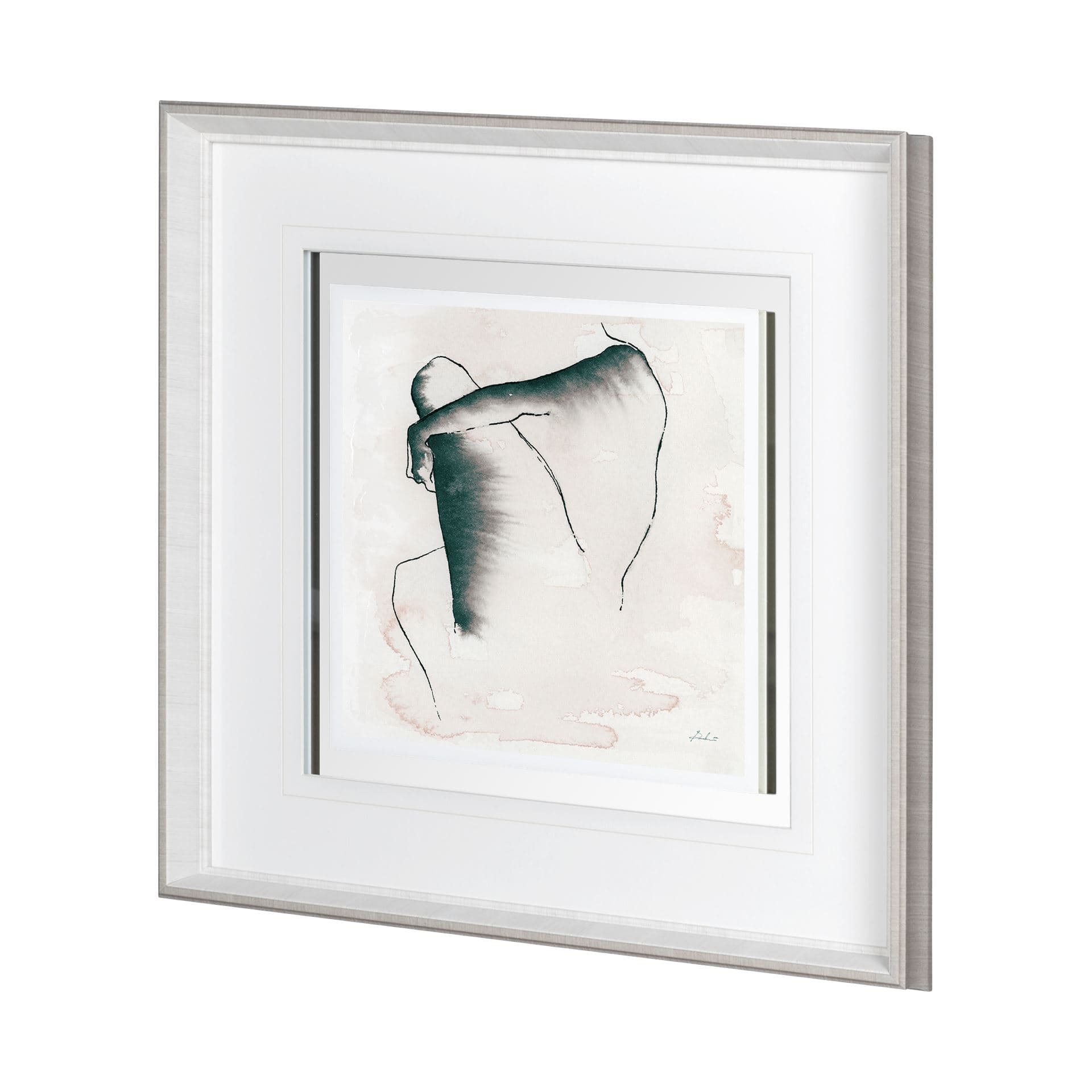 Andromedae Light III by Melody D a Hand Embellished Textured Framed Art Print Matted under Glass — product photograph