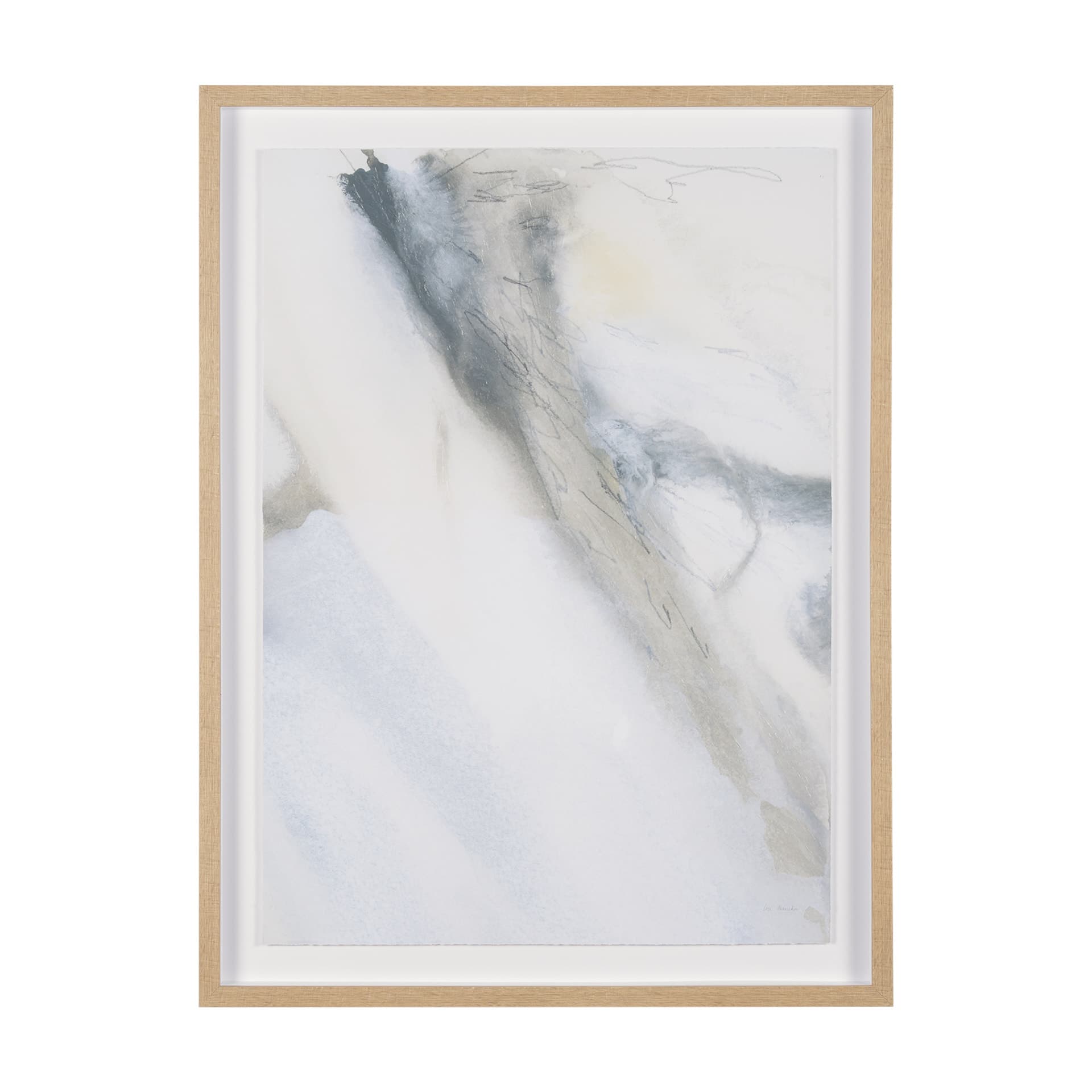 Retreating Tide II by Ira Havuka a Hand Embellished Framed Art Print Matted under Glass — product photograph