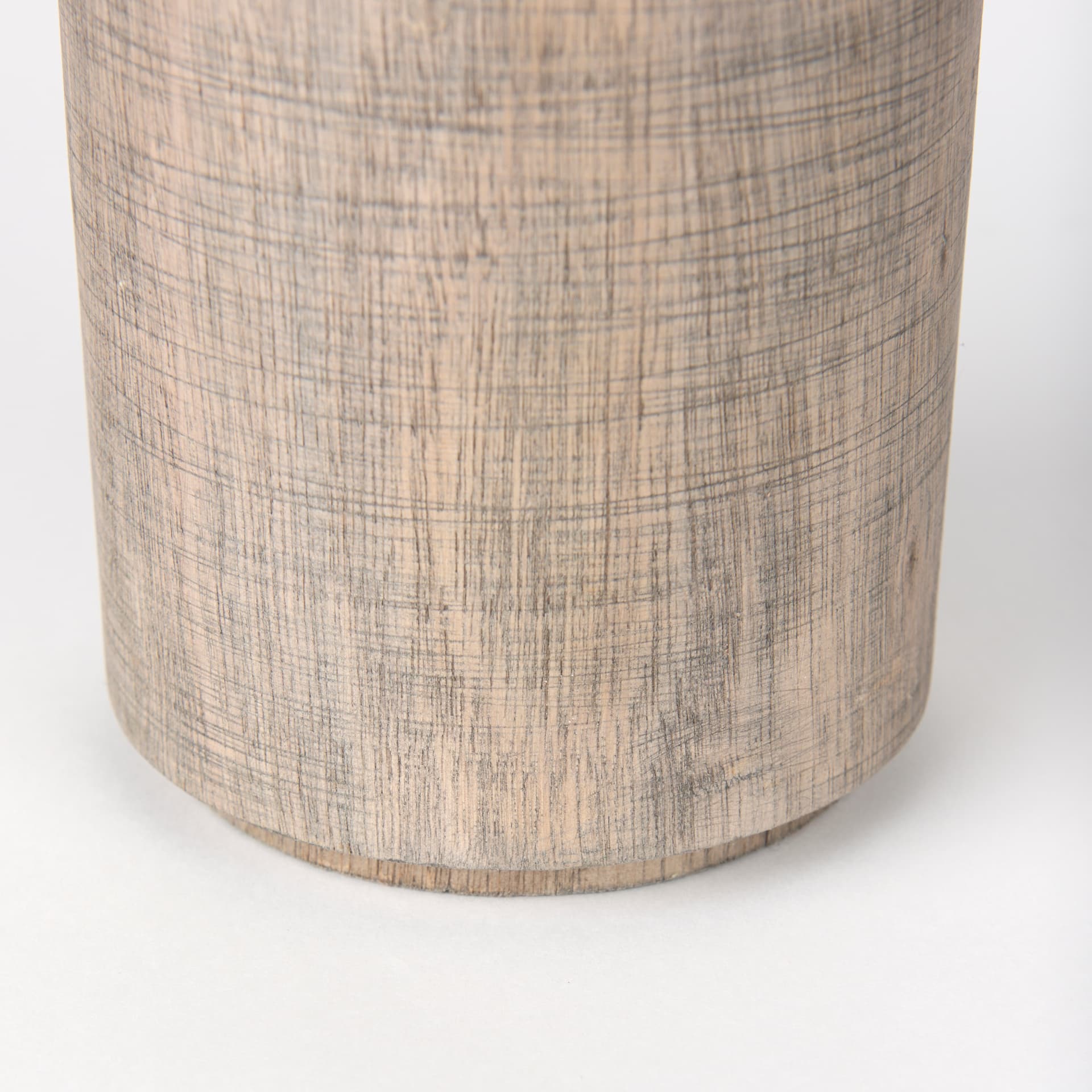 Knox Medium Gray-Wash Wood Decorative Object — product photograph