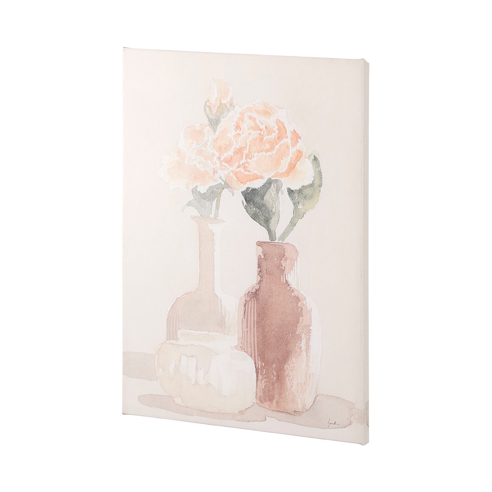 Boho Flowers II by Gabrielle Crawford a Hand Embellished Textured Canvas — product photograph