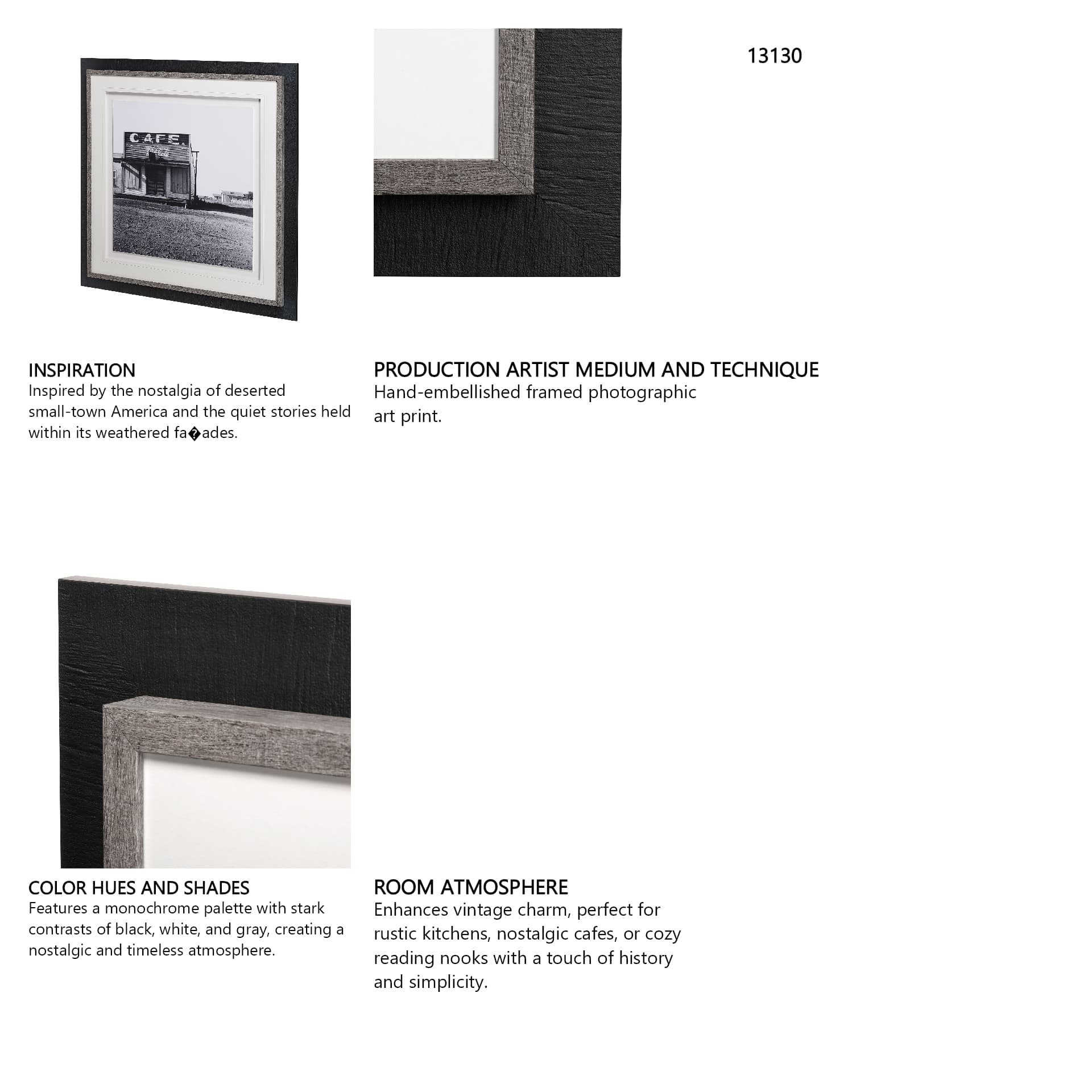 Welcome Back by The Vintage Collection Hand Embellished Textured Framed Art Photo Matted under Glass — in a styled room