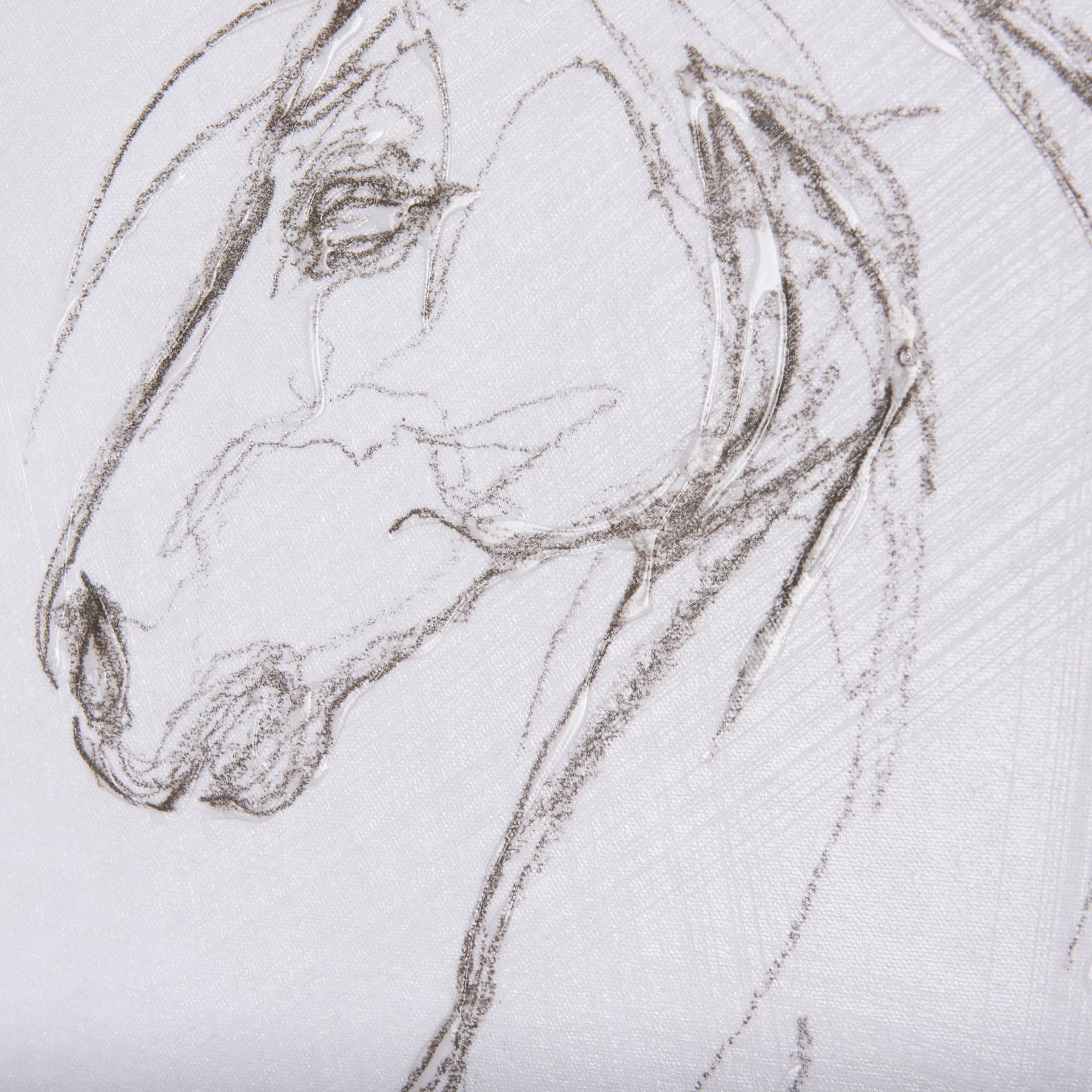 Horse II by Mercana Studio a Hand Embellished Textured Canvas — product photograph