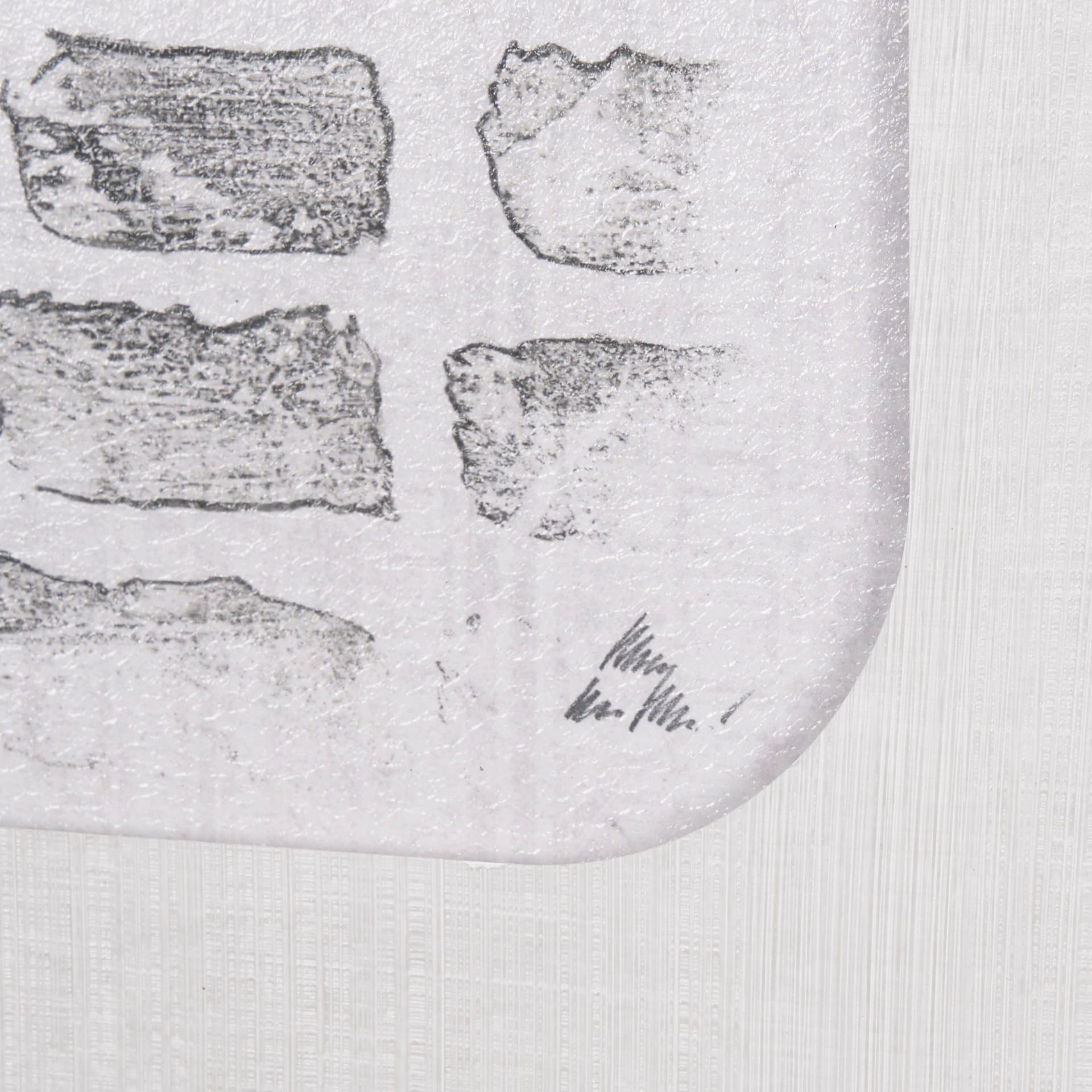 Cipher I by Mercana Studio a Hand Embellished Framed Art Print Matted under Glass — product photograph