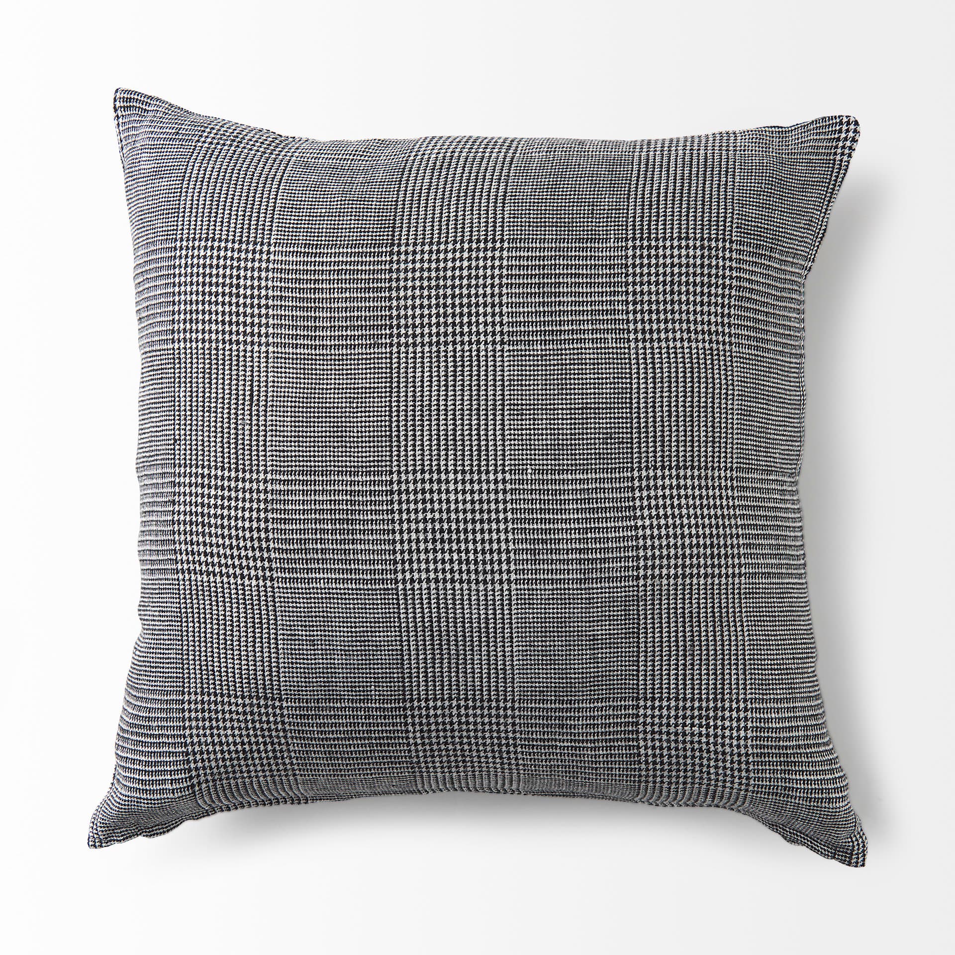 Ramone 20x20 Black and White Fabric Pillow Cover — product photograph