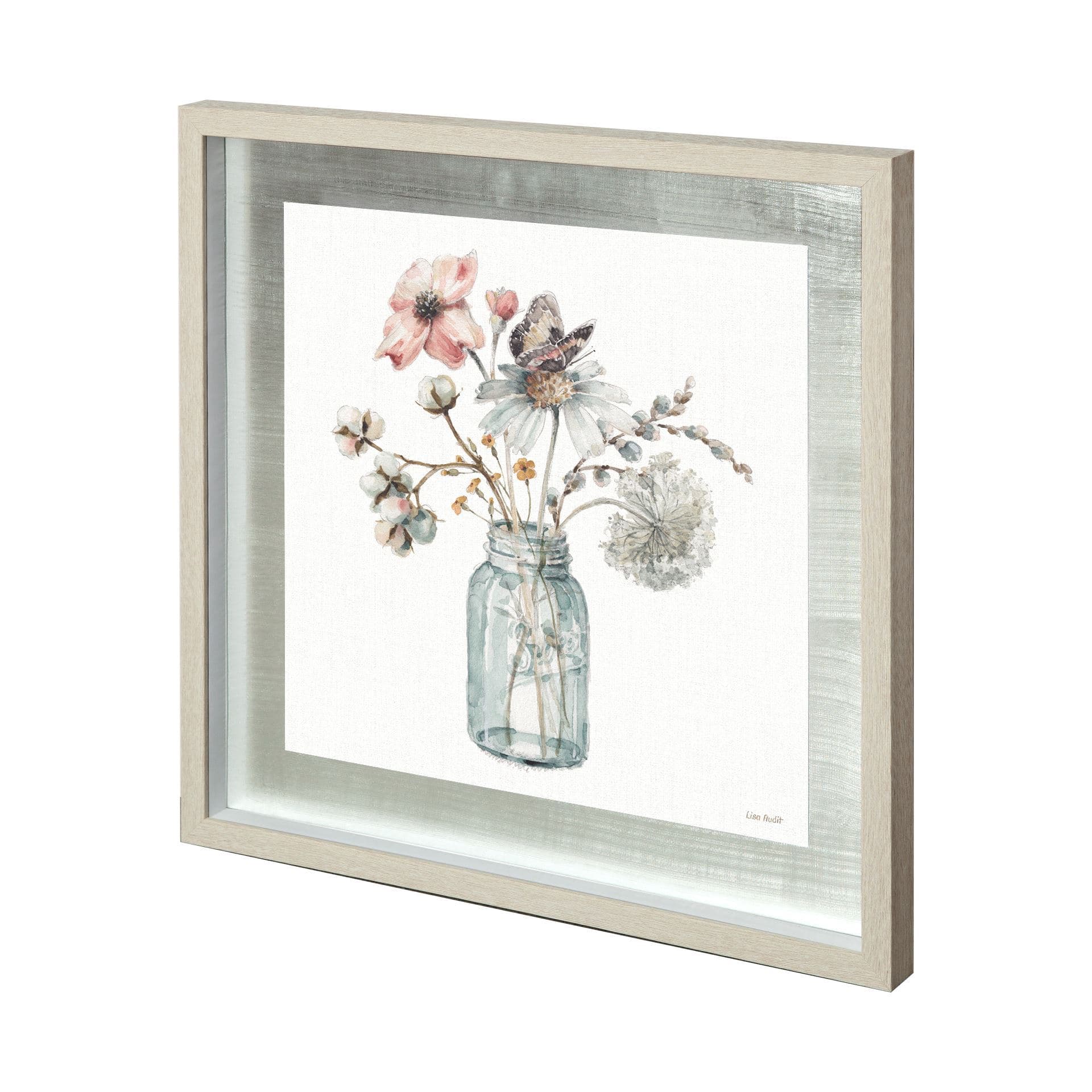 A Country Weekend IX by Mercana Studio Hand Embellished Textured Framed Art Print Matted under Glass — product photograph