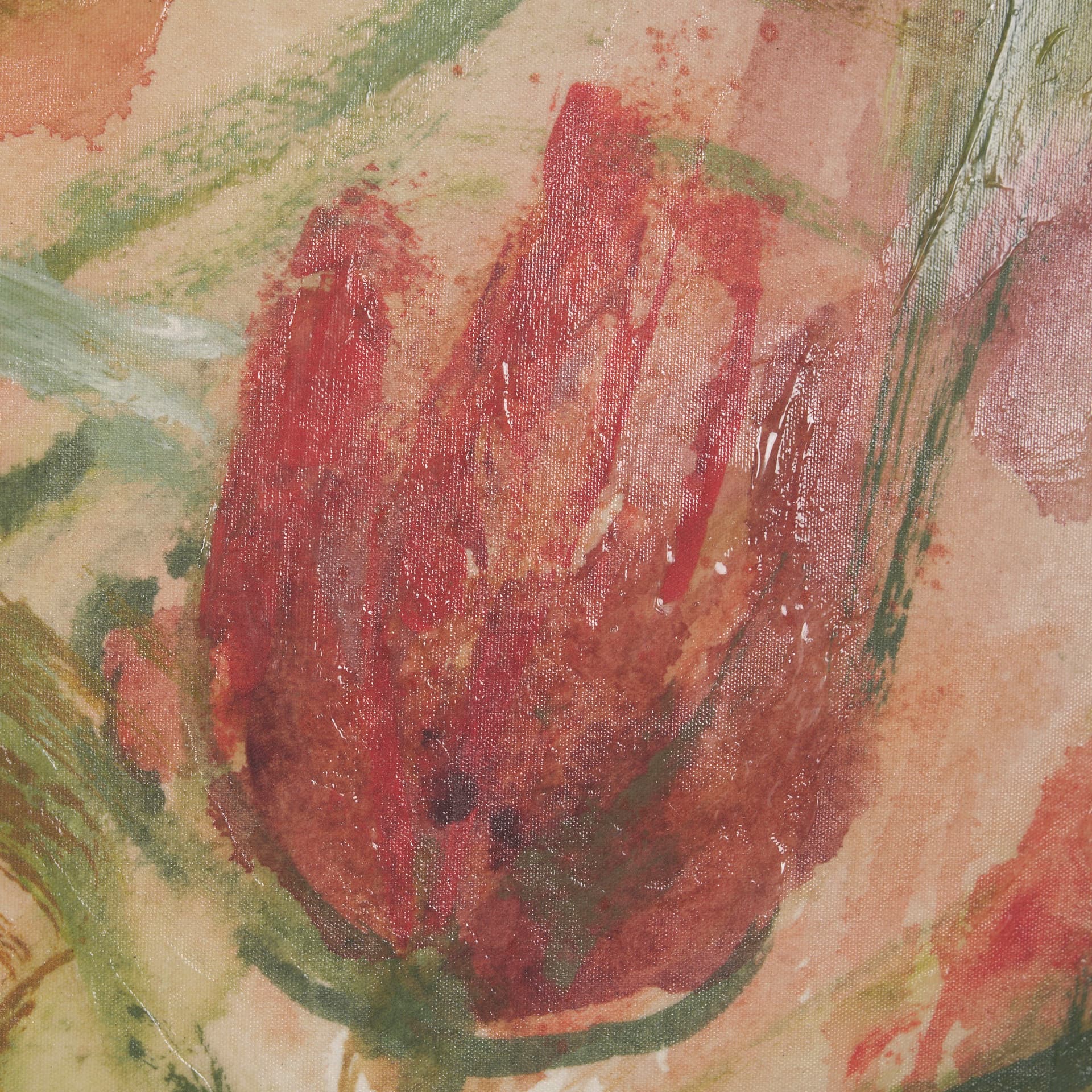 Springs Ritual by Mercana Studio a Hand Embellished Textured Framed Canvas — product photograph
