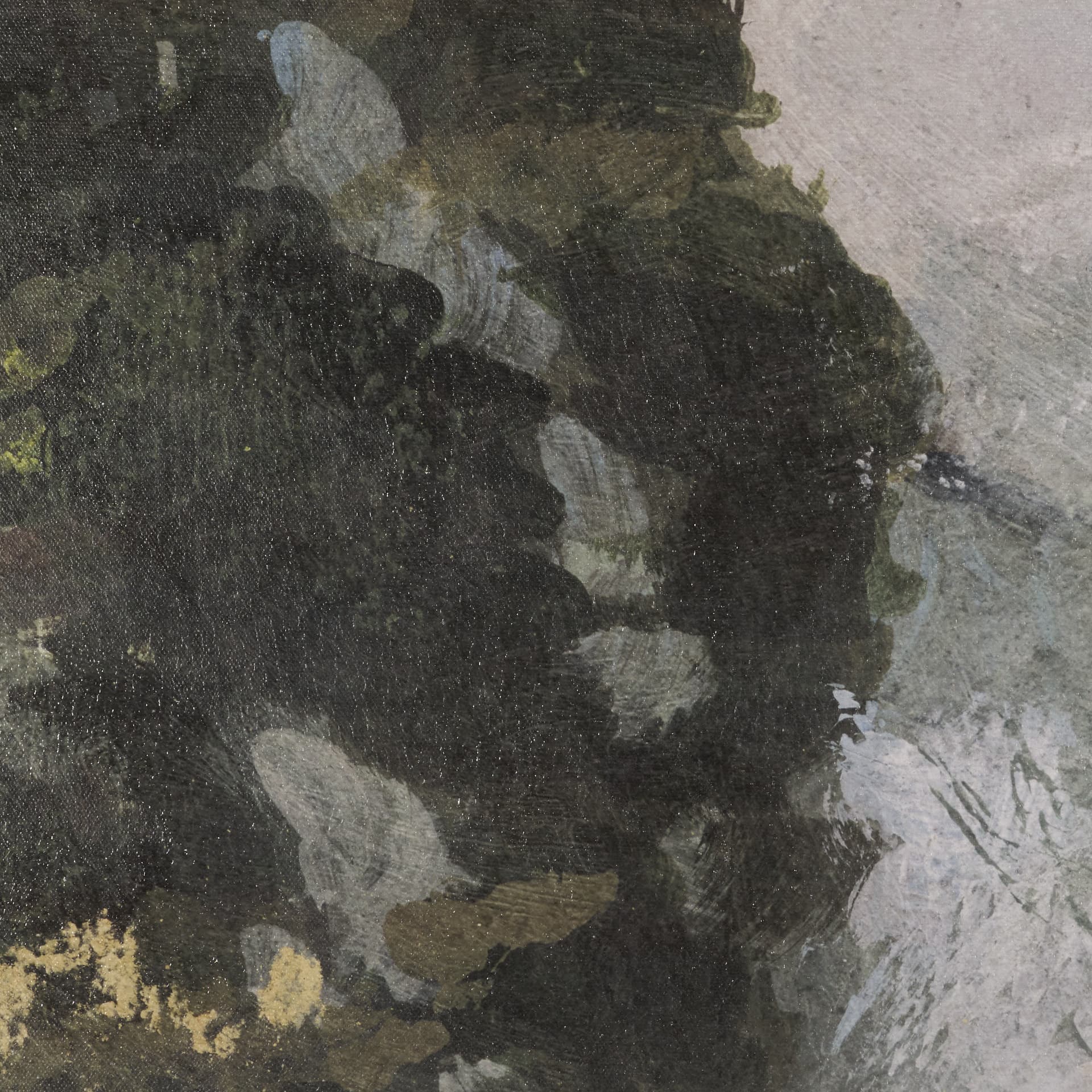 Silent Forest I by Mercana Studio Hand-Embellished Textured Framed Canvas Artwork — product photograph