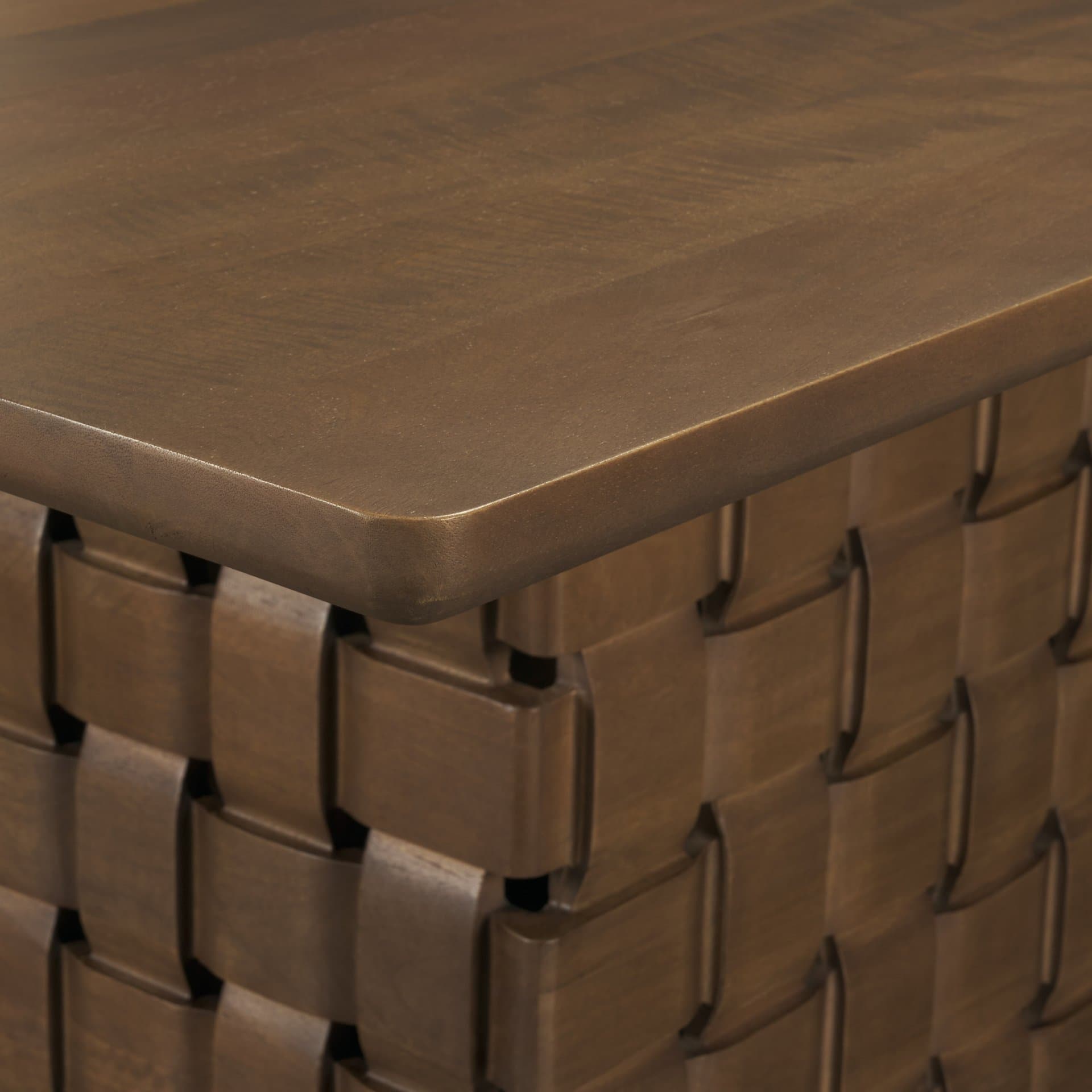 Trellyn 94"L x 44"W Rectangular Dining Table | Modern | Dark Brown Wood | Seats 8 — product photograph