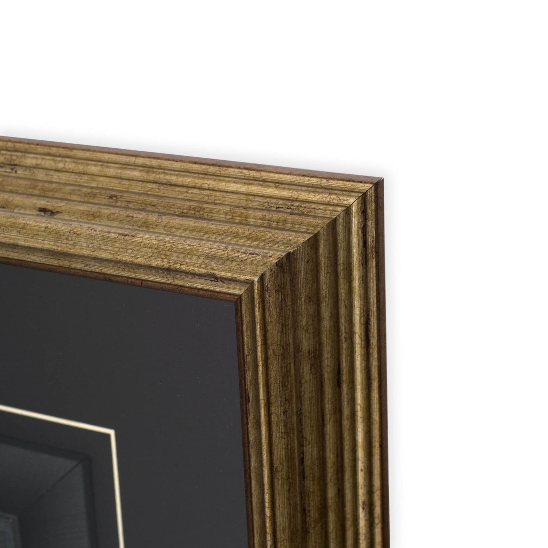 Vintage Facade Blueprint V by H. Hulsburgh a Framed Art Print Matted under Glass — product photograph