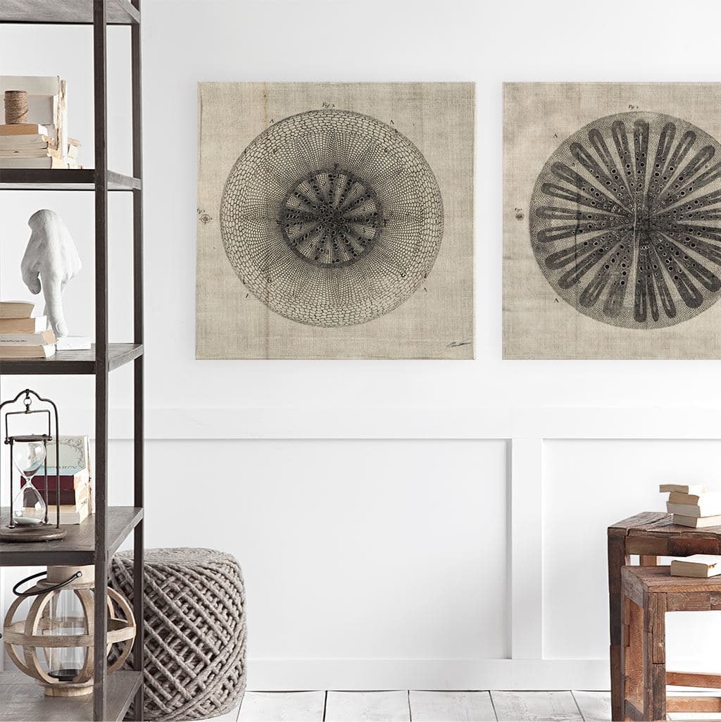 Cross Cut IV (MC) by Mercana Studio a Hand Embellished Textured Canvas — product photograph