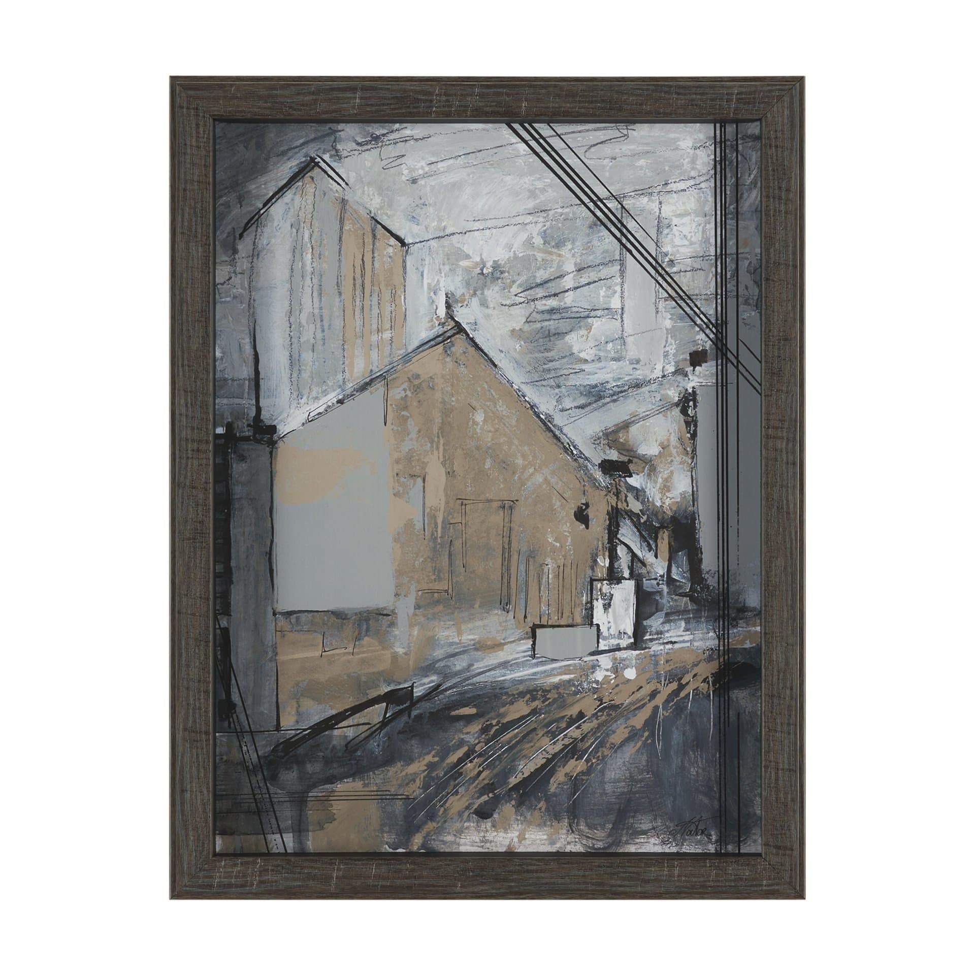 Community 3B by Mercana Studio Framed Artwork Matted under Glass — product photograph