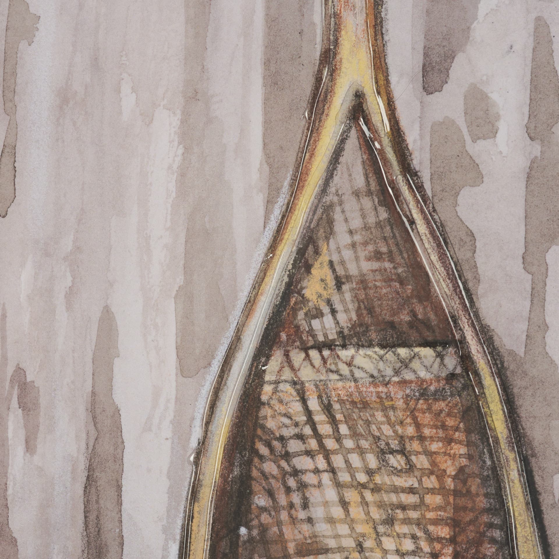 At The Cabin III by Mercana Studio Hand Embelished Framed Artwork Matted under Glass — product photograph