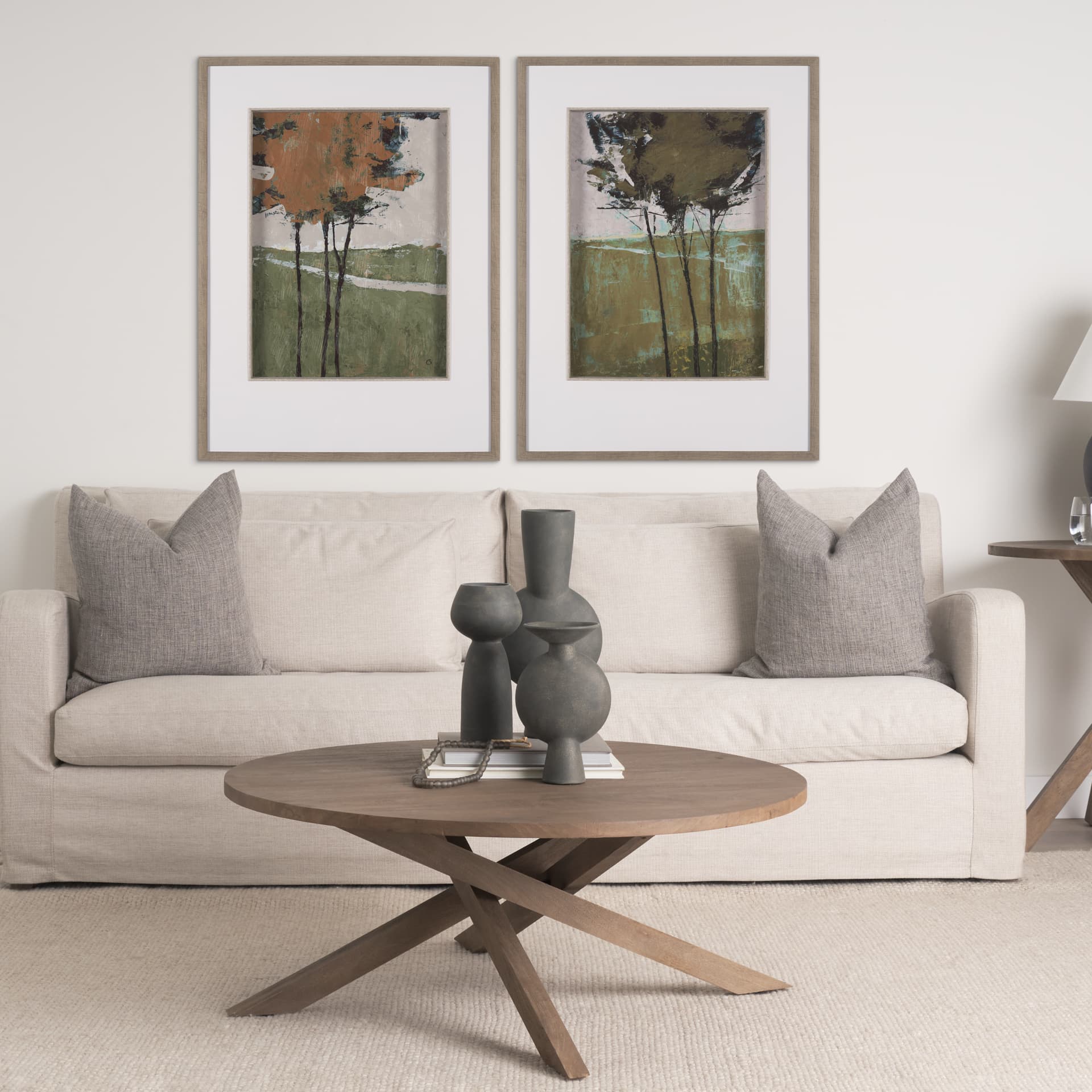 Majestic Canopy I by Mercana Studio Textured Framed Artwork Matted under Glass — in a styled room