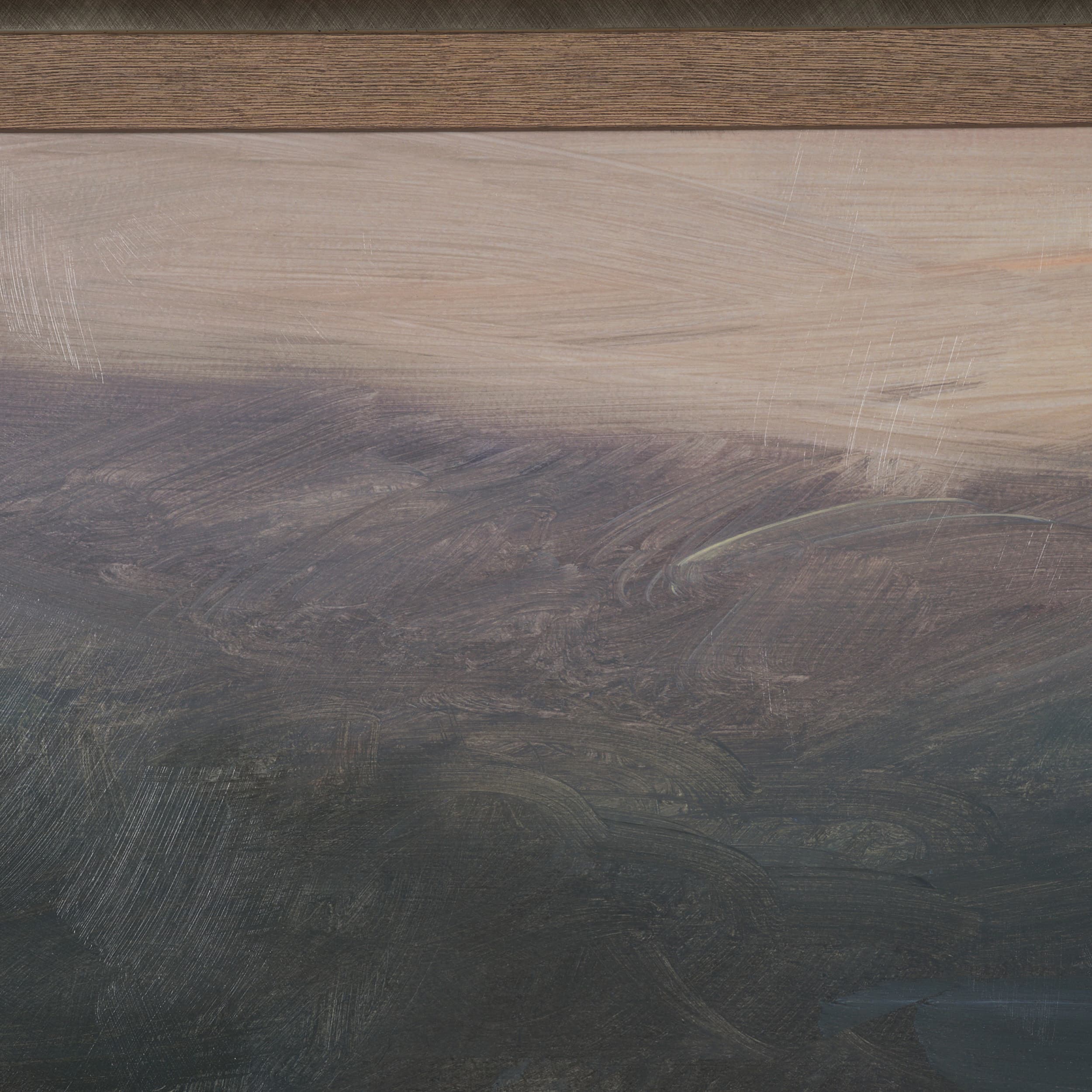 Haze Landscape by Mercana Studio a Hand Embellished Textured Framed Art Print — product photograph