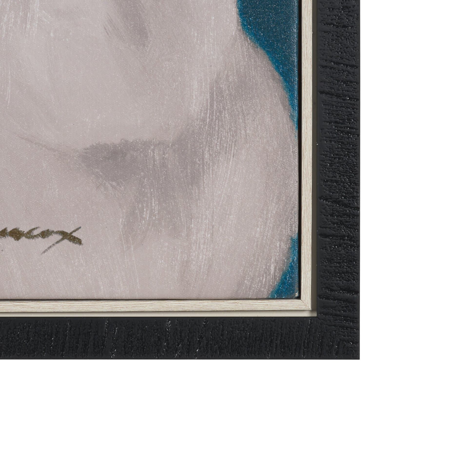 Eucalyptus I by Julianne Marcoux Hand-Embellished Textured Framed Canvas Artwork — product photograph