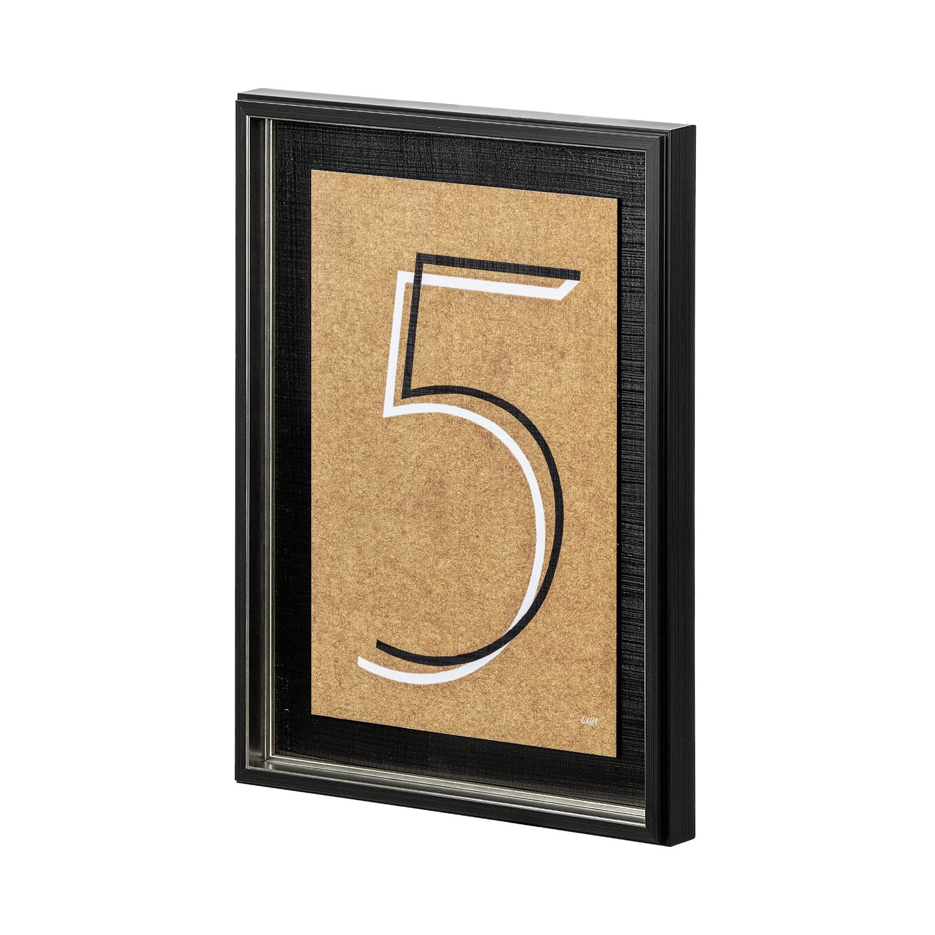 Value Collector 5 by Mercana Studio a Hand Embellished Textured Framed Art Print — product photograph