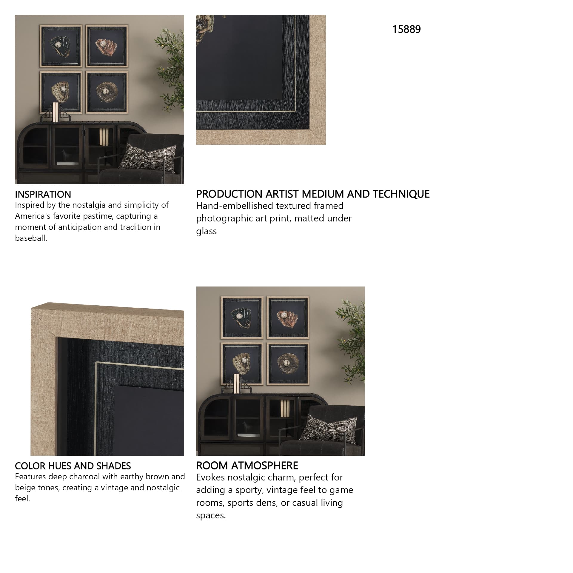 Double Play VII by Mercana Studio Textured Framed Art Print Matted under Glass — in a styled room