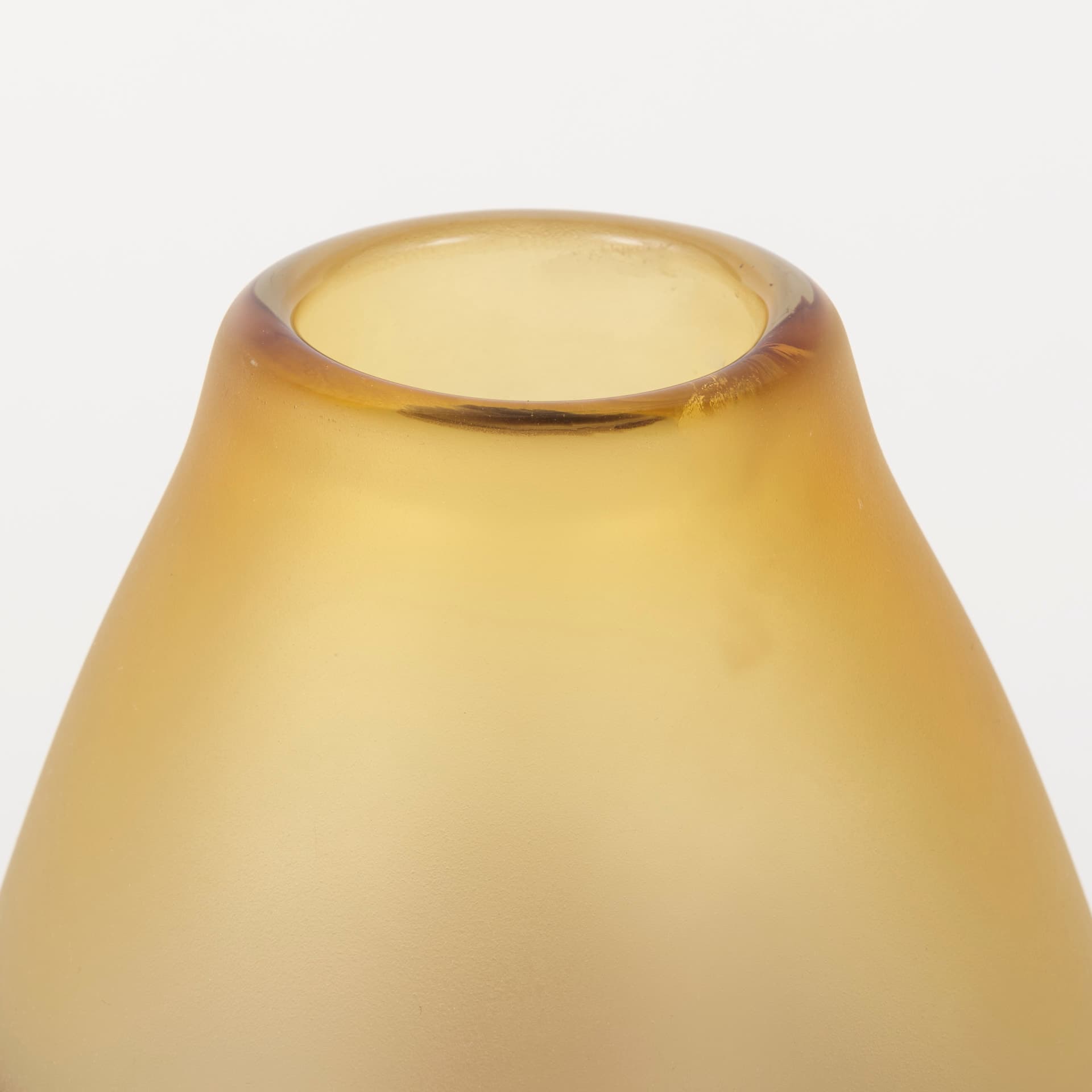 Pyla Large Yellow/Brown Glass Sand Dune Inspired Vase — product photograph