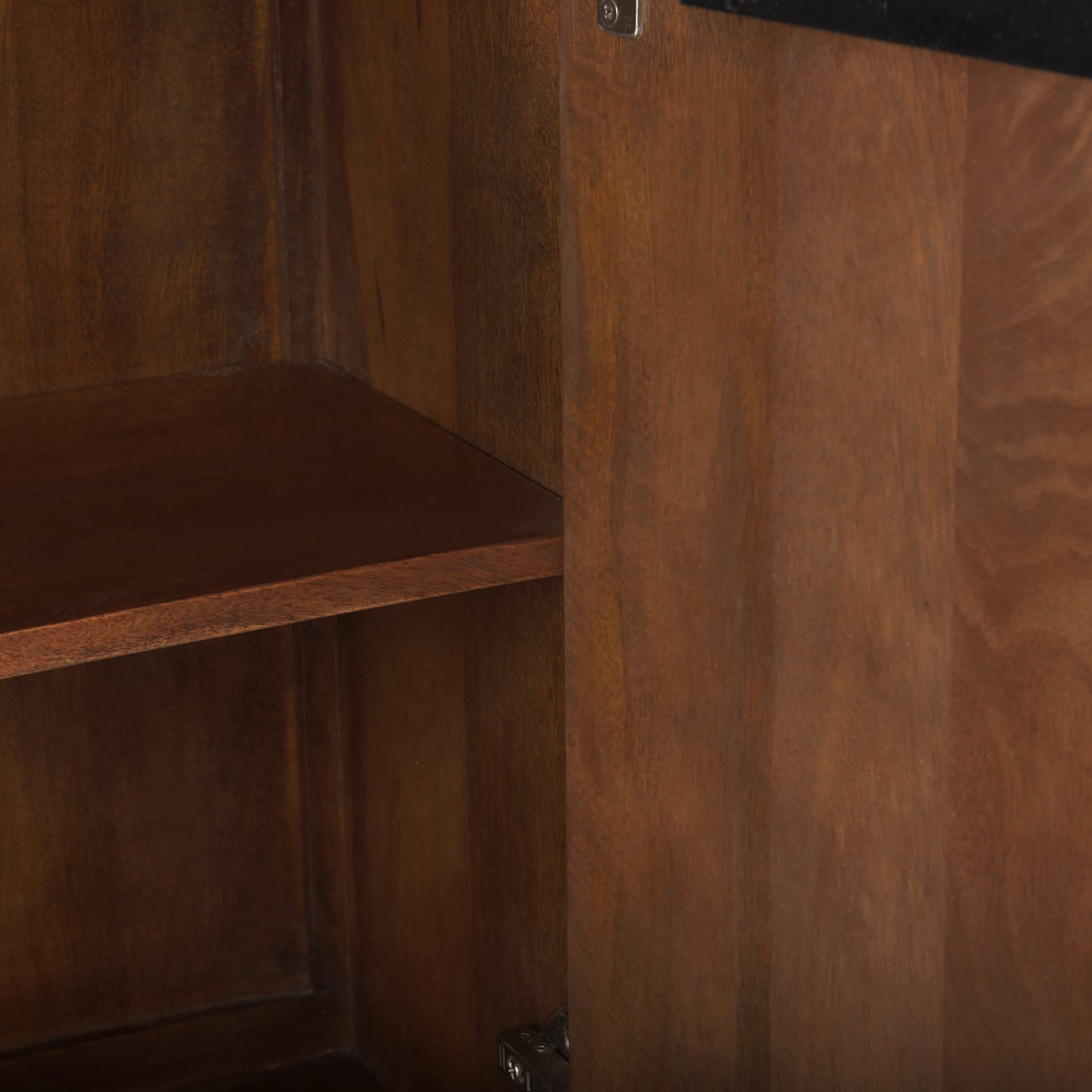 Lance 70.0L x 15.0W x 32.0H Medium Brown Solid Wood Sideboard — product photograph