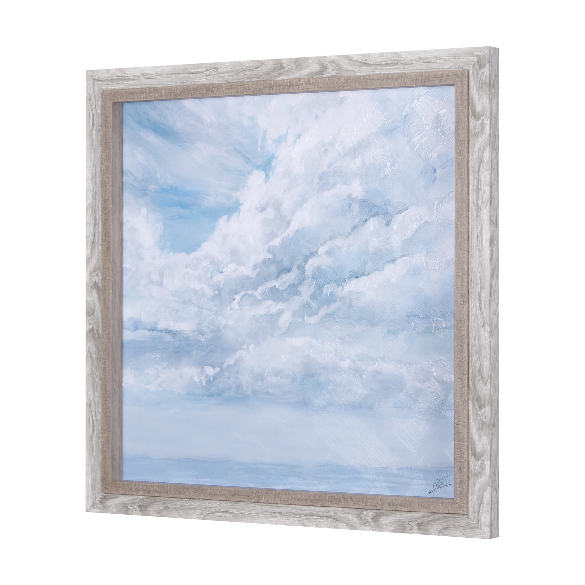 Day cloud II by Mercana Studio a Hand Embellished Textured Framed Art Print — product photograph