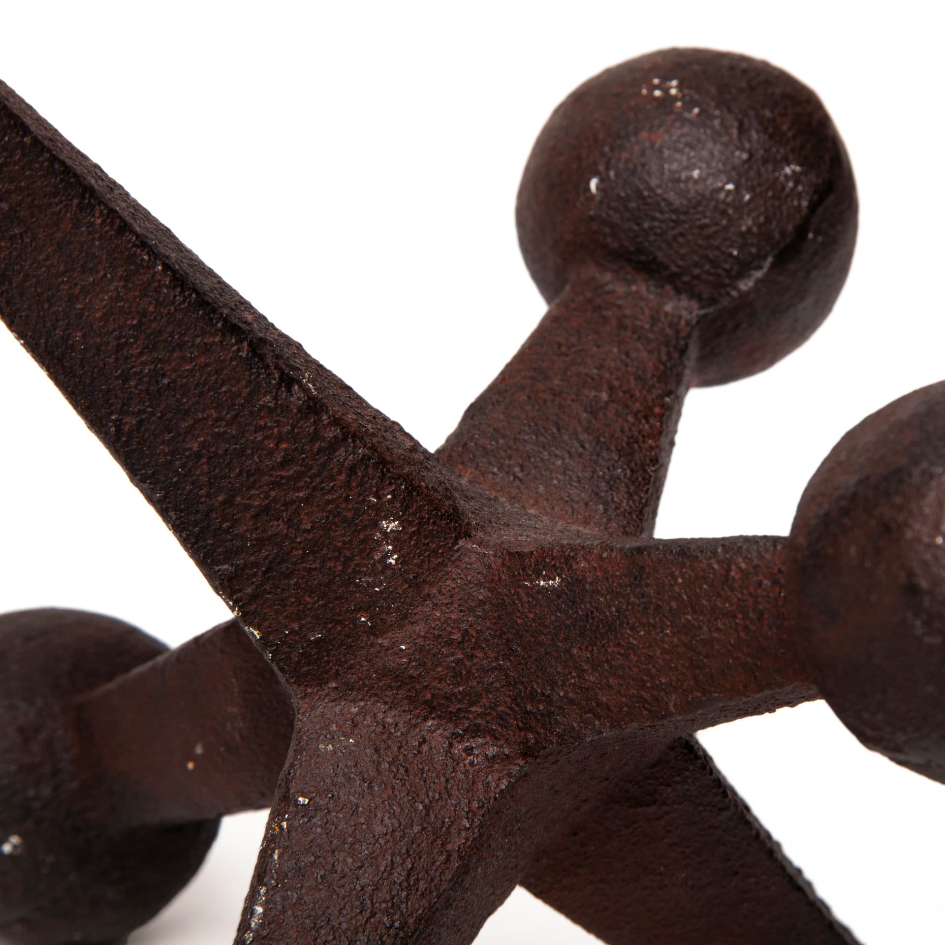 Jax Set of 3 8L x 7W Cast Iron Metal Jacks — product photograph
