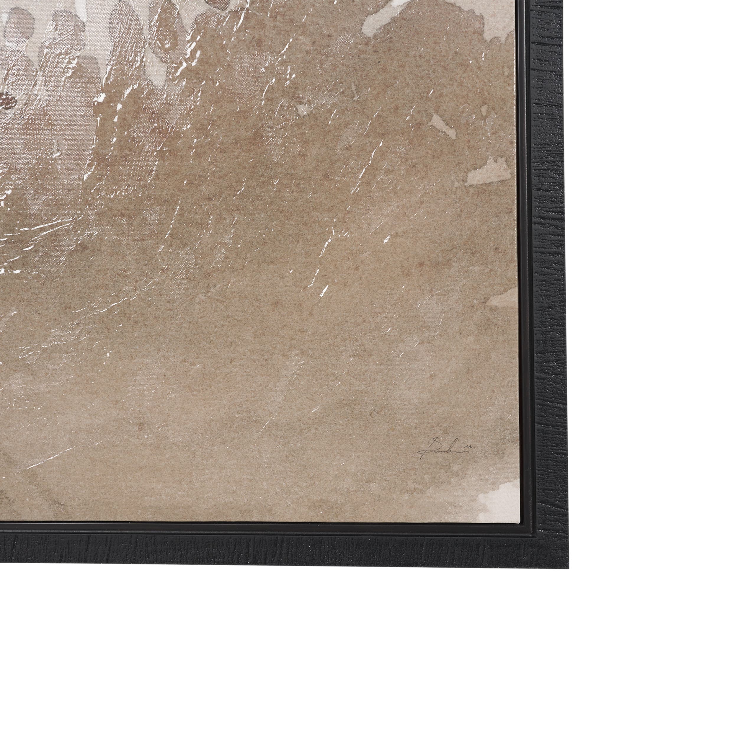 Lowland Fog C by Mercana Studio Hand-Embellished Textured Framed Canvas Artwork — product photograph