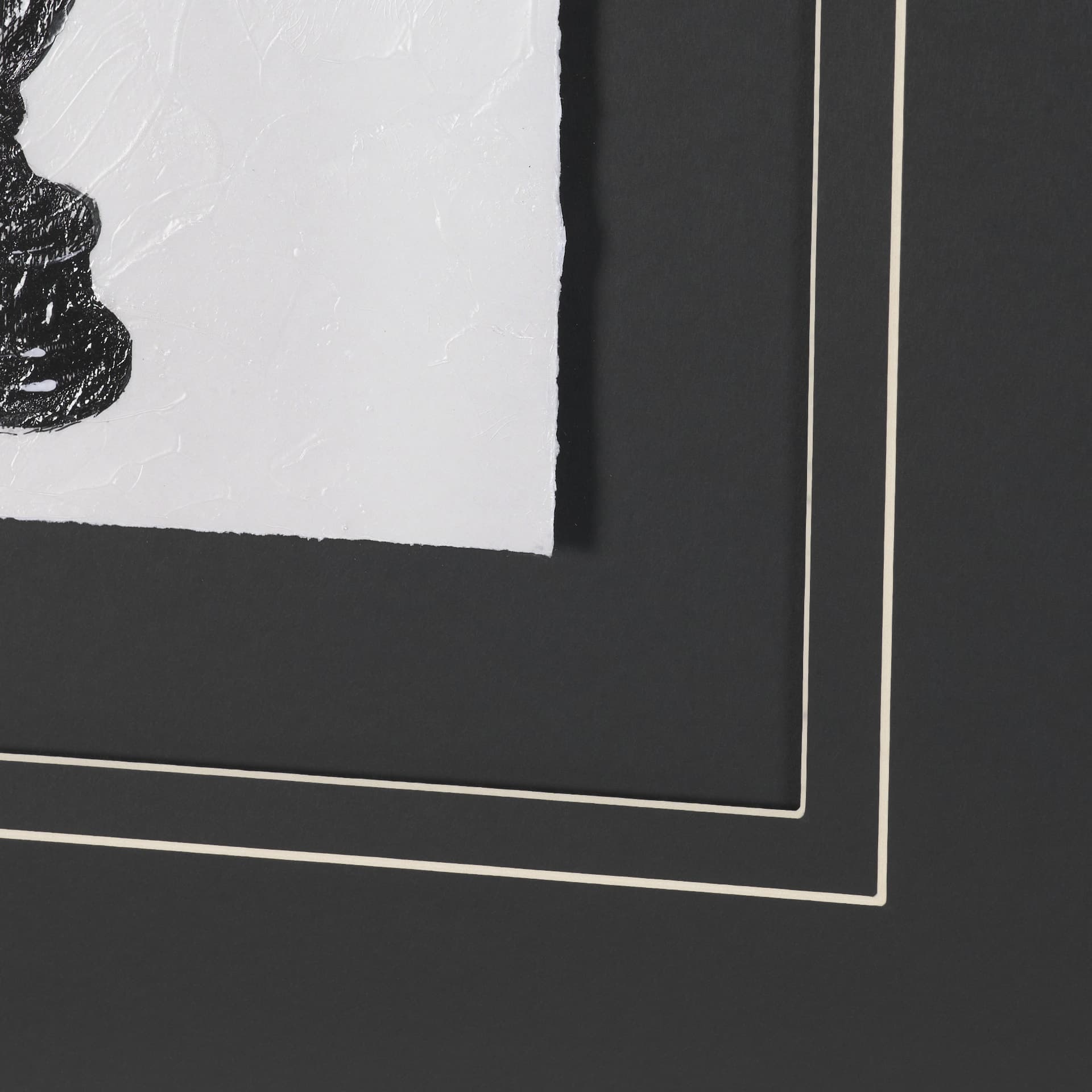 Equestrian Etching II by Mercana Studio Hand-Embellished Textured Framed Artwork Matted under Glass — product photograph
