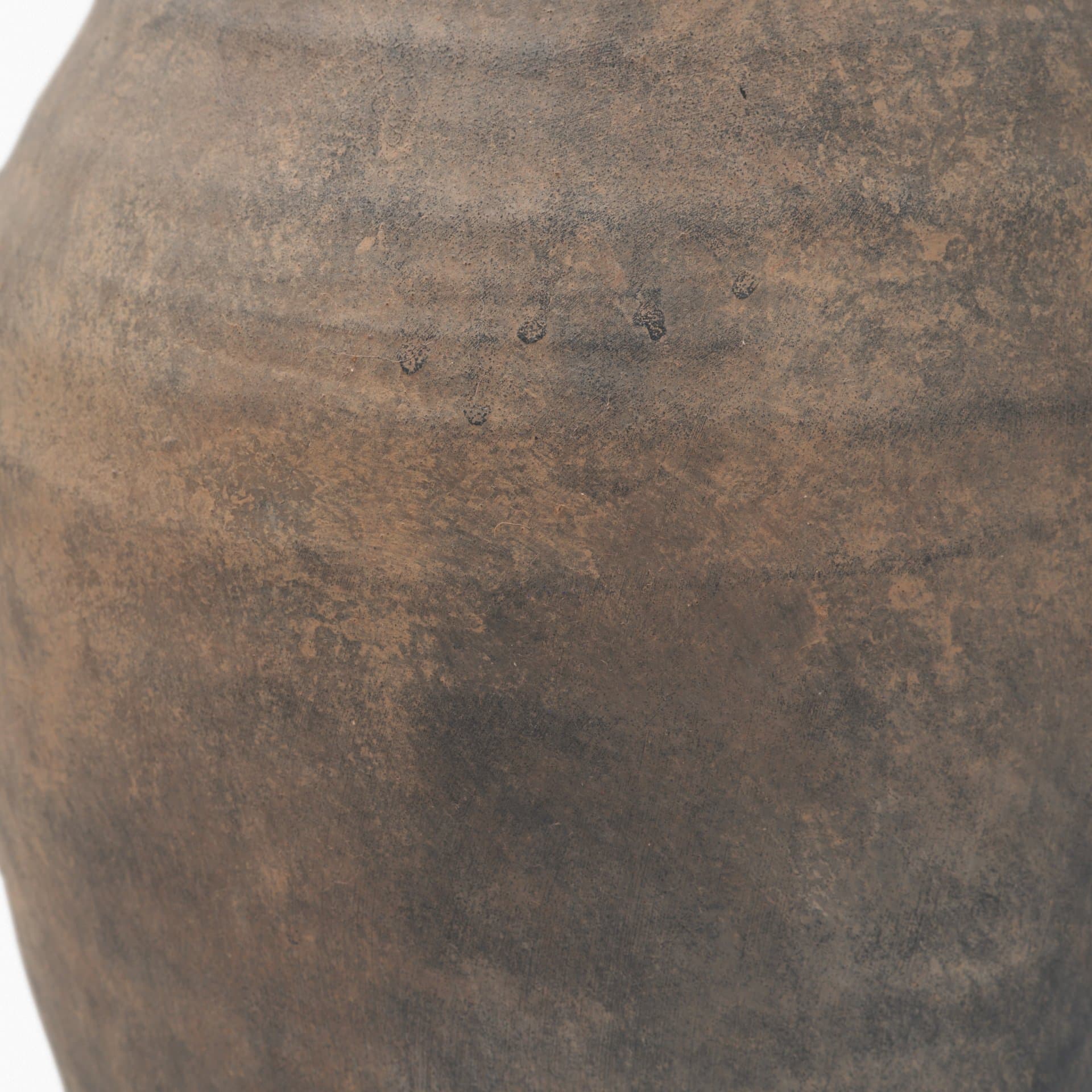 Cotto 13.2H Weathered Wide Mouth Terracotta Urn Vase — product photograph