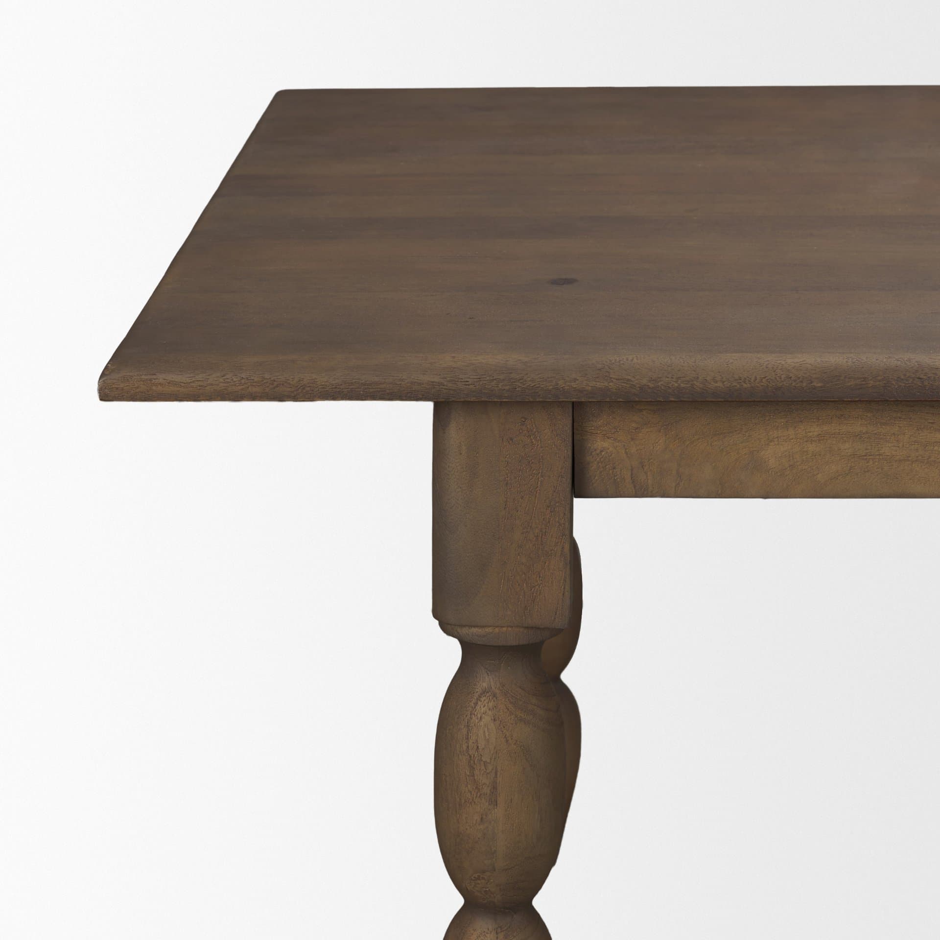 Angeline 96"L x 48"W Extendable Dining Table | Dark Brown Wood | Seats 8-10 — product photograph