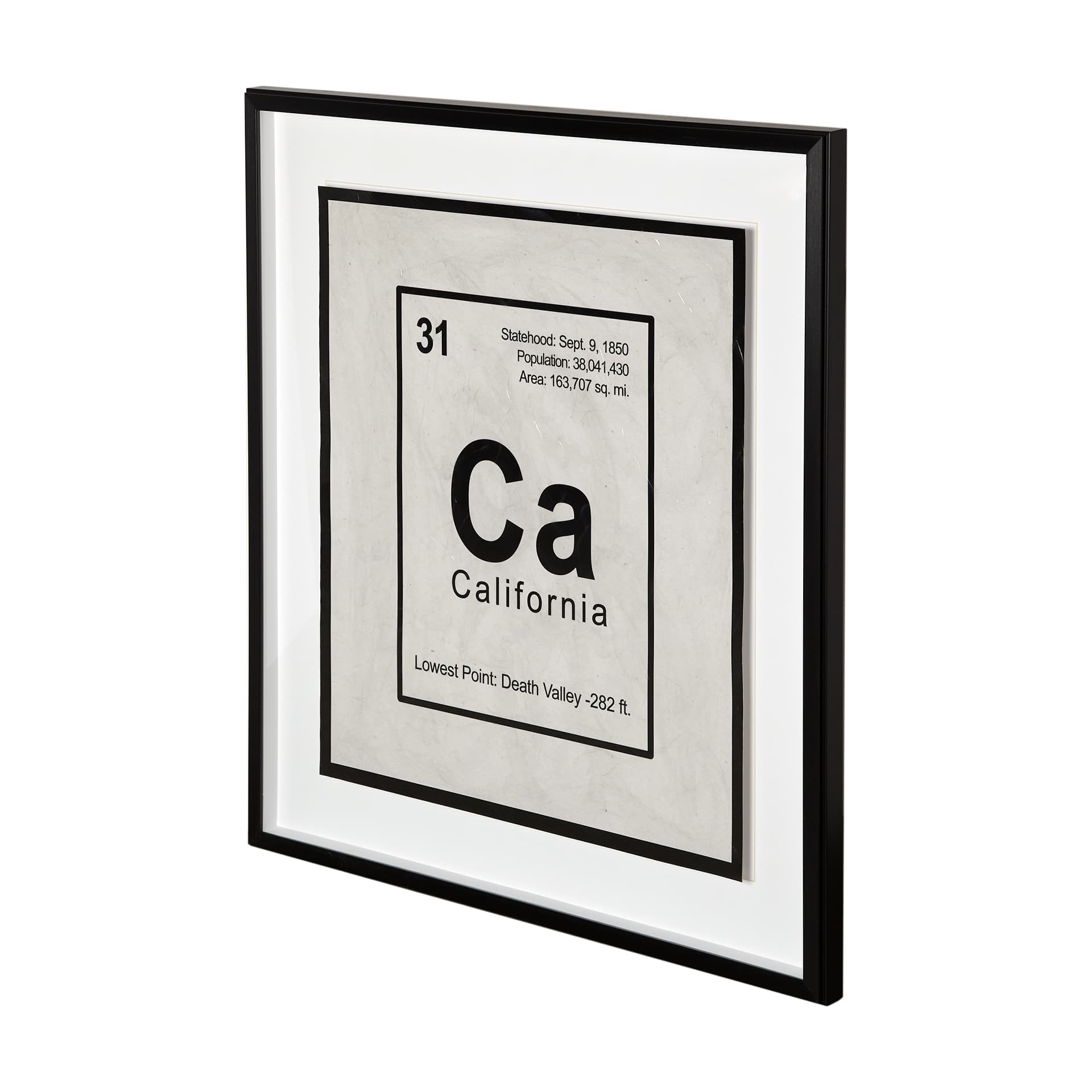 Breaking California B by THE Studio a Hand Embellished Textured Framed Art Print Matted under Glass — product photograph