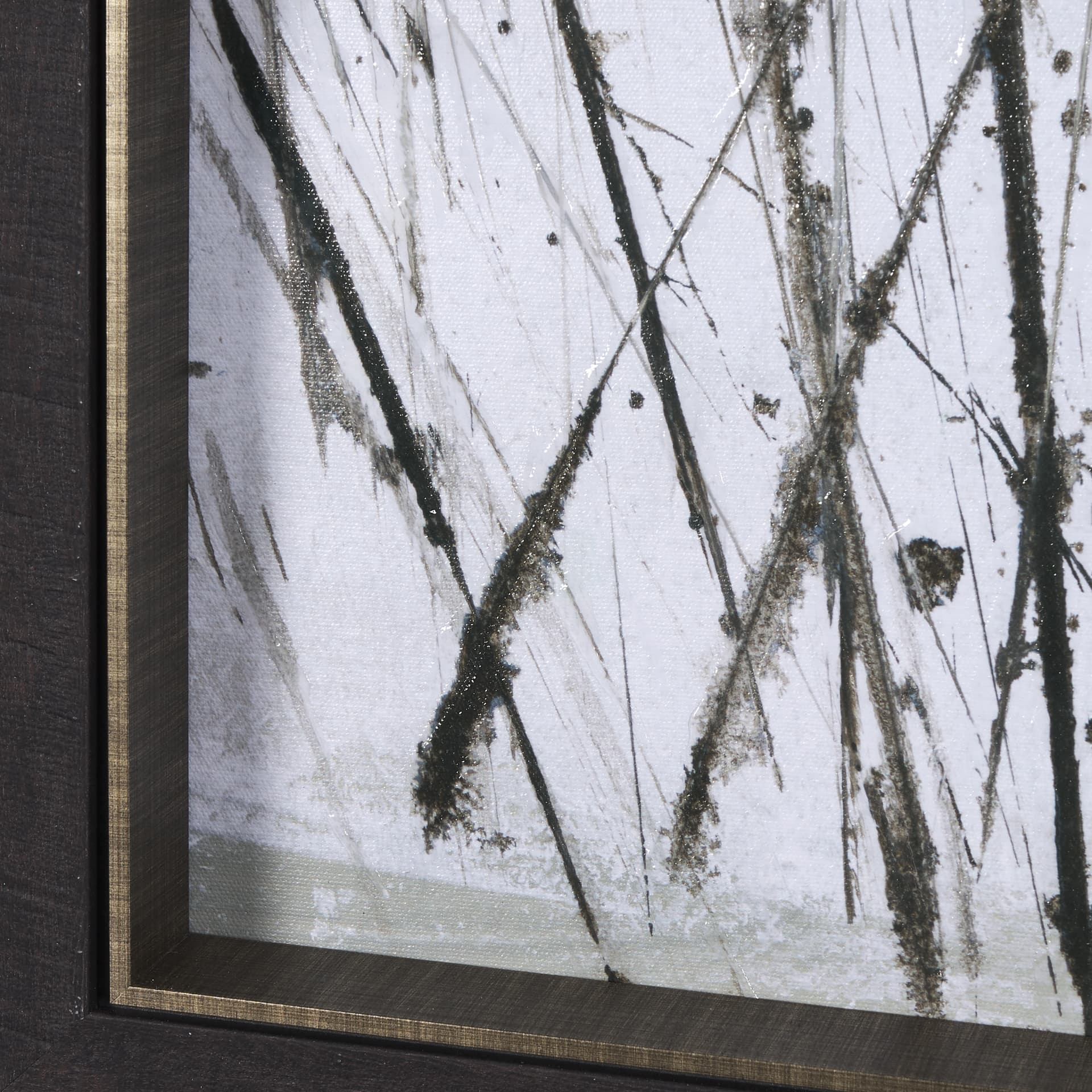 Winter Day I by Mercana Studio a Hand Embellished Textured Framed Art Print — product photograph
