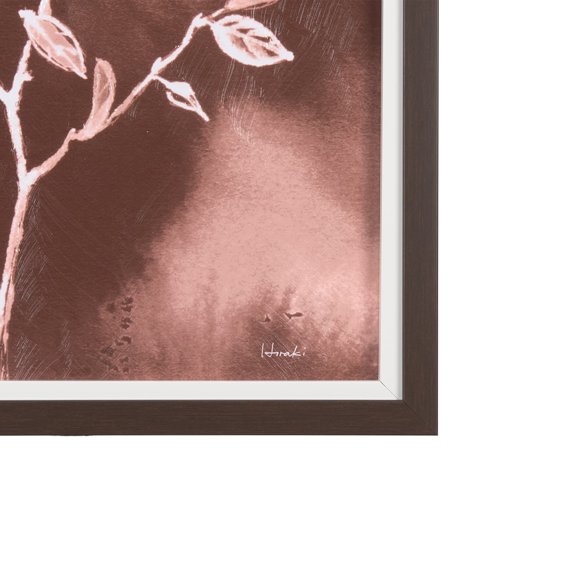 Sienna Silhouette III by Mercana Studio a Hand Embellished Textured Framed Art Print — product photograph