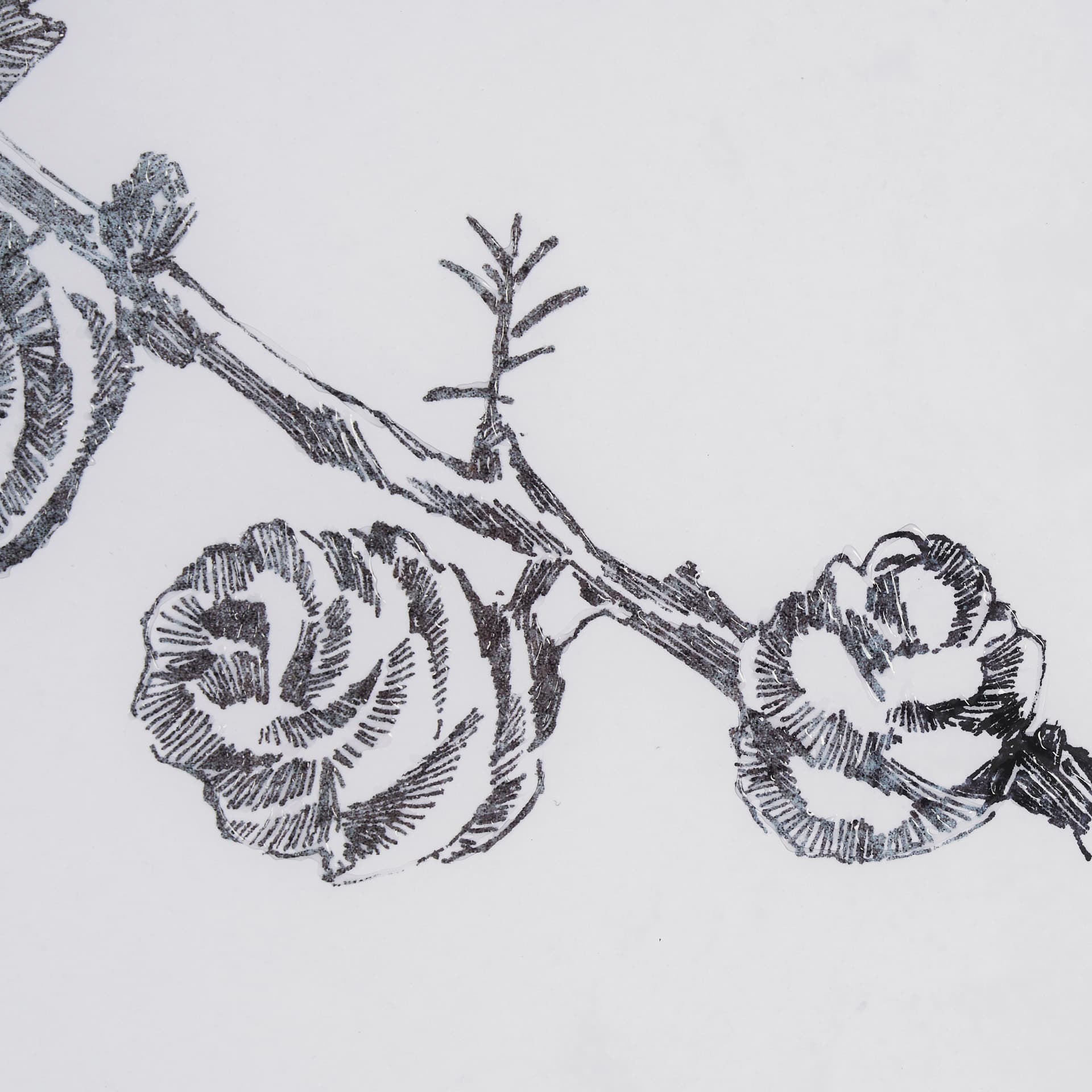 Evergreen Branches III by Mercana Studio a Hand Embellished Framed Art Print Matted under Glass — product photograph