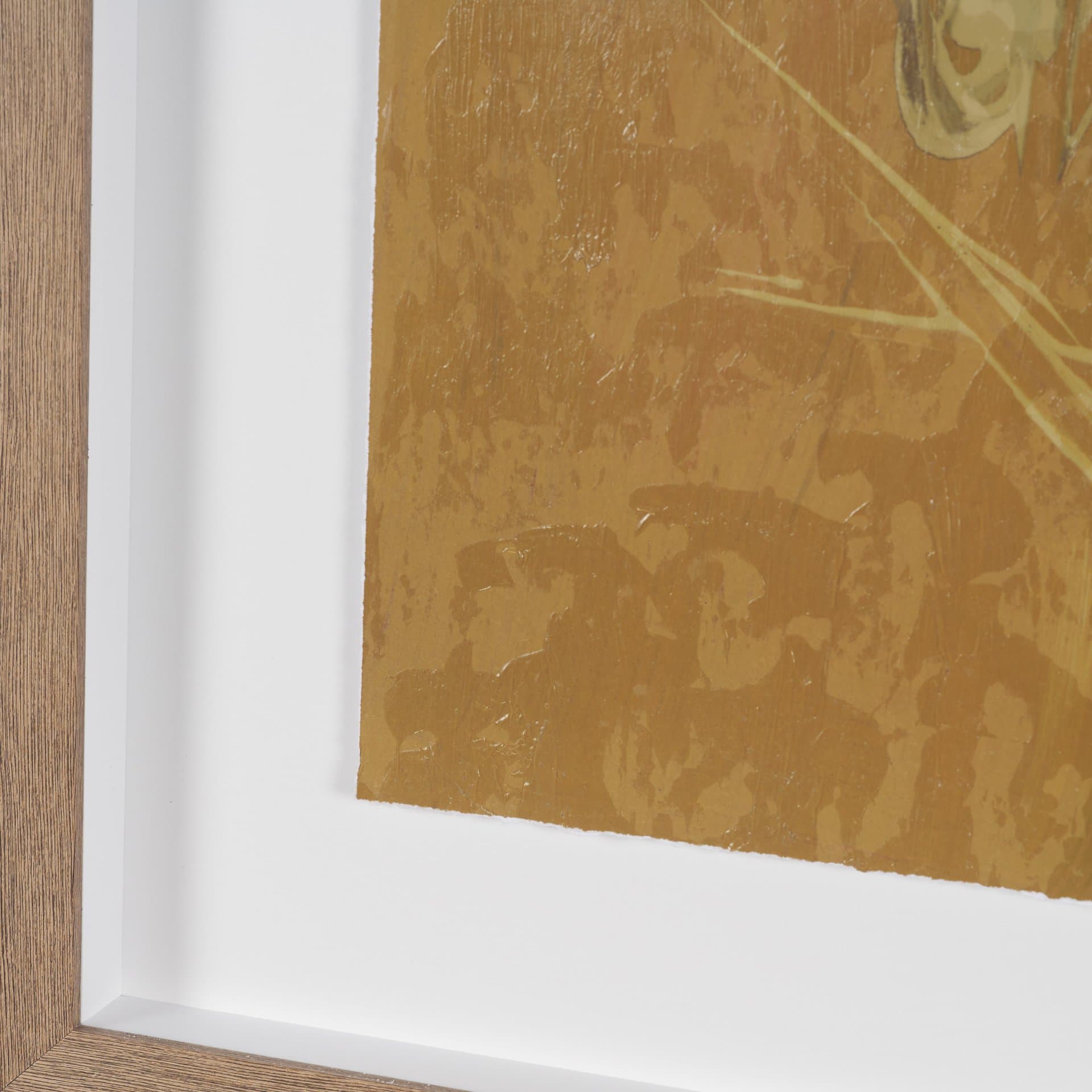 Mental Crossfire I by Mercana Studio Hand-Embellished Textured Framed Artwork Matted under Glass — product photograph