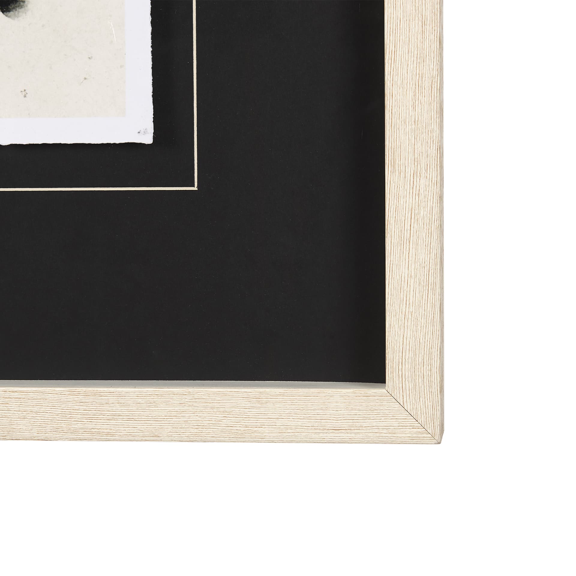 Pomegranate Branch Silhouette by Mercana Studio Hand Embellished Framed Art Print Matted under Glass — product photograph