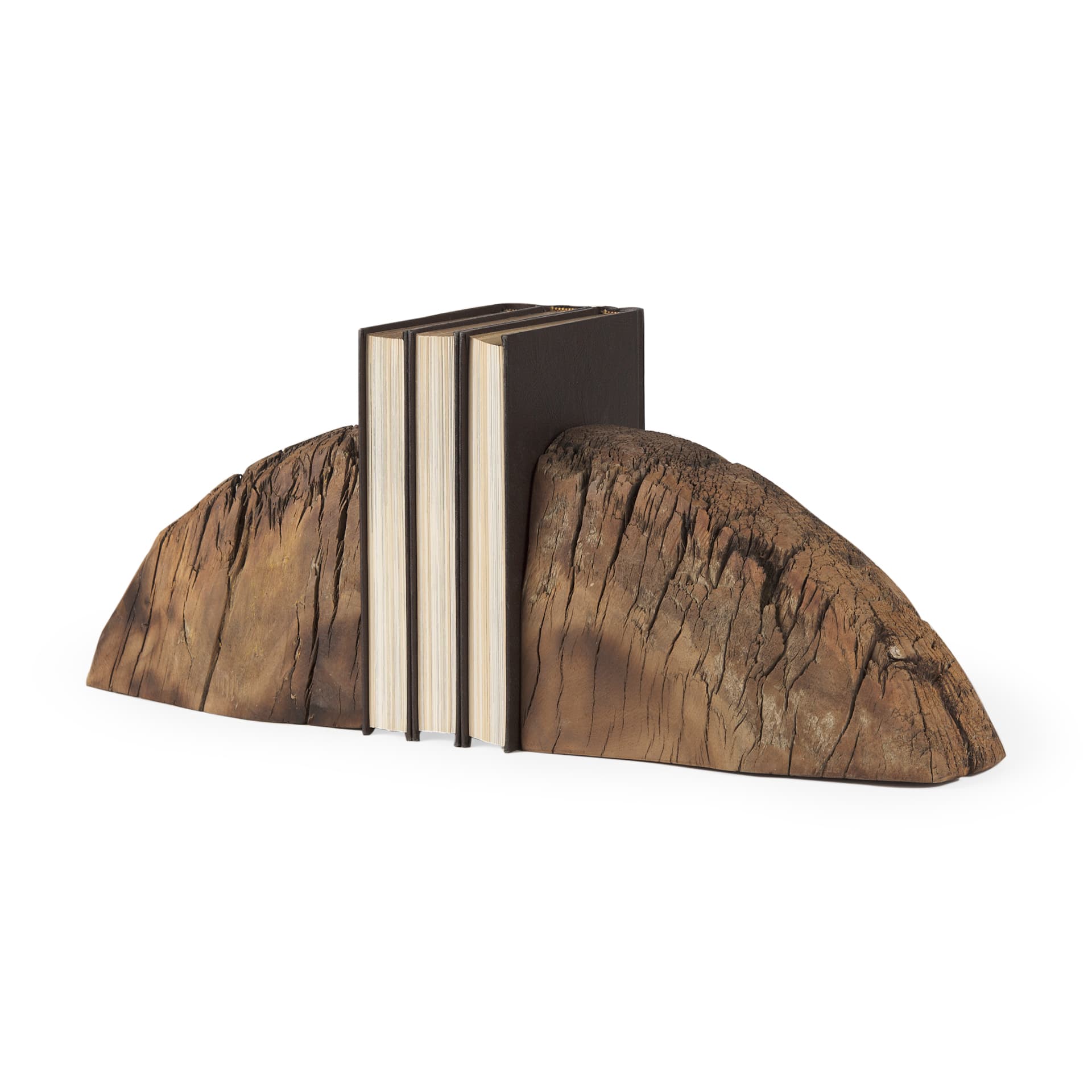Incana Handmade Reclaimed Wooden Bookends — product photograph