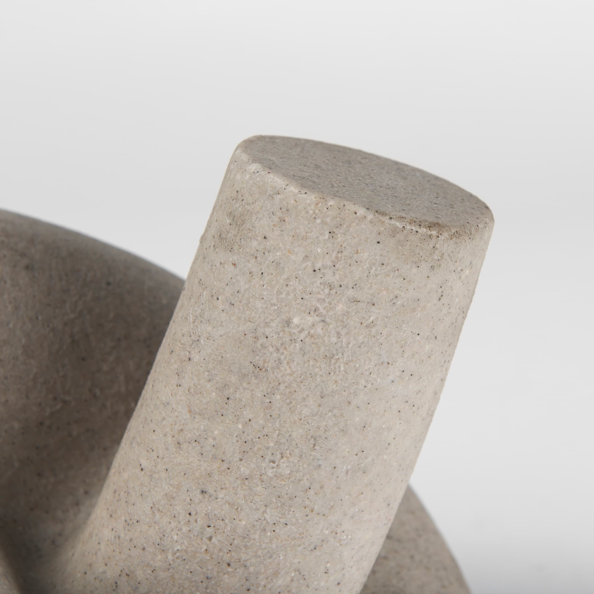 Otto Sandstone Resin Large Knot Sculpture Decorative Object — product photograph