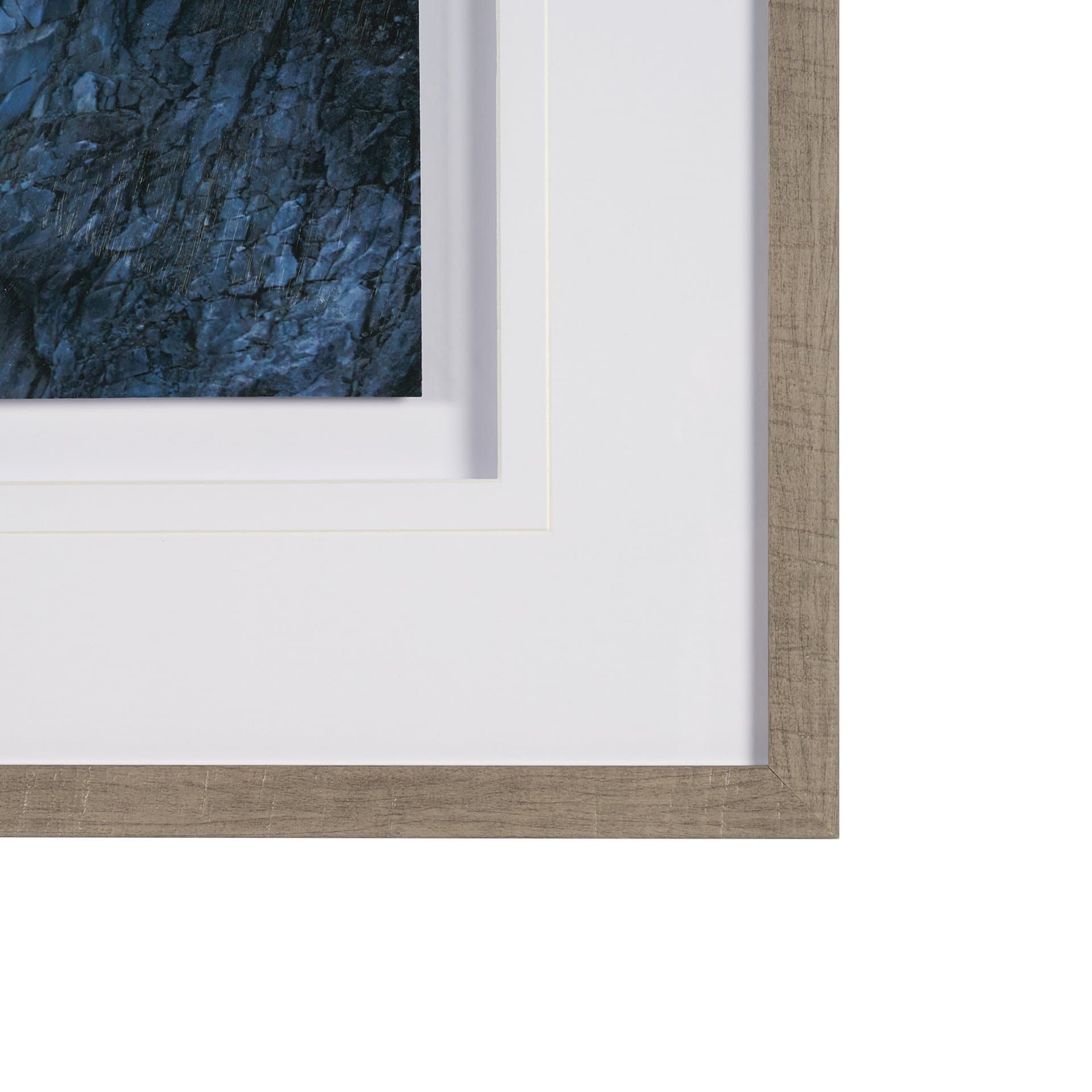 Skagway, Alaska Mountains by Richard Silver Textured Framed Art Print Matted under Glass — product photograph