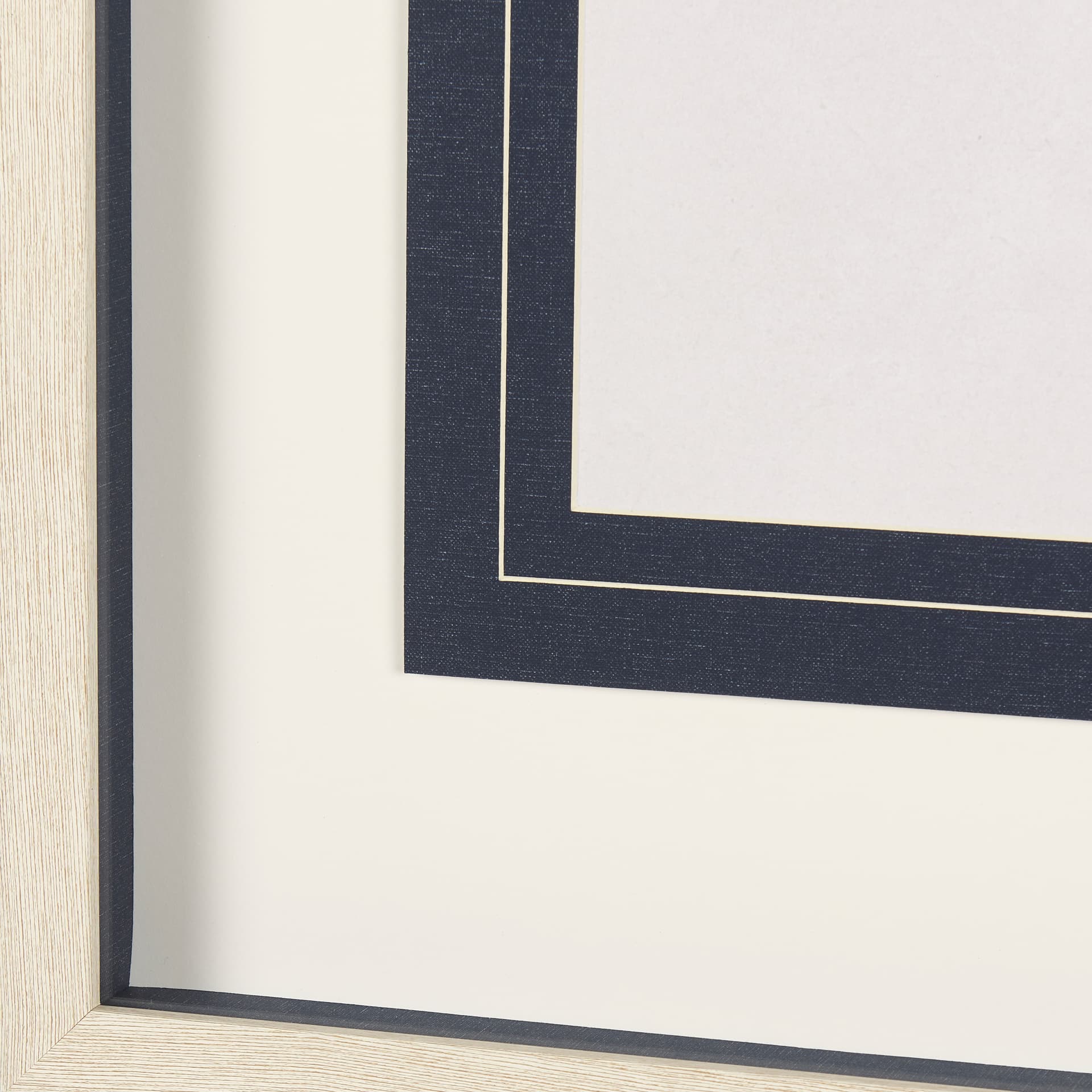 Sapphire Vase II by Mercana Studio a Hand Embellished Textured Framed Art Print Matted under Glass — product photograph
