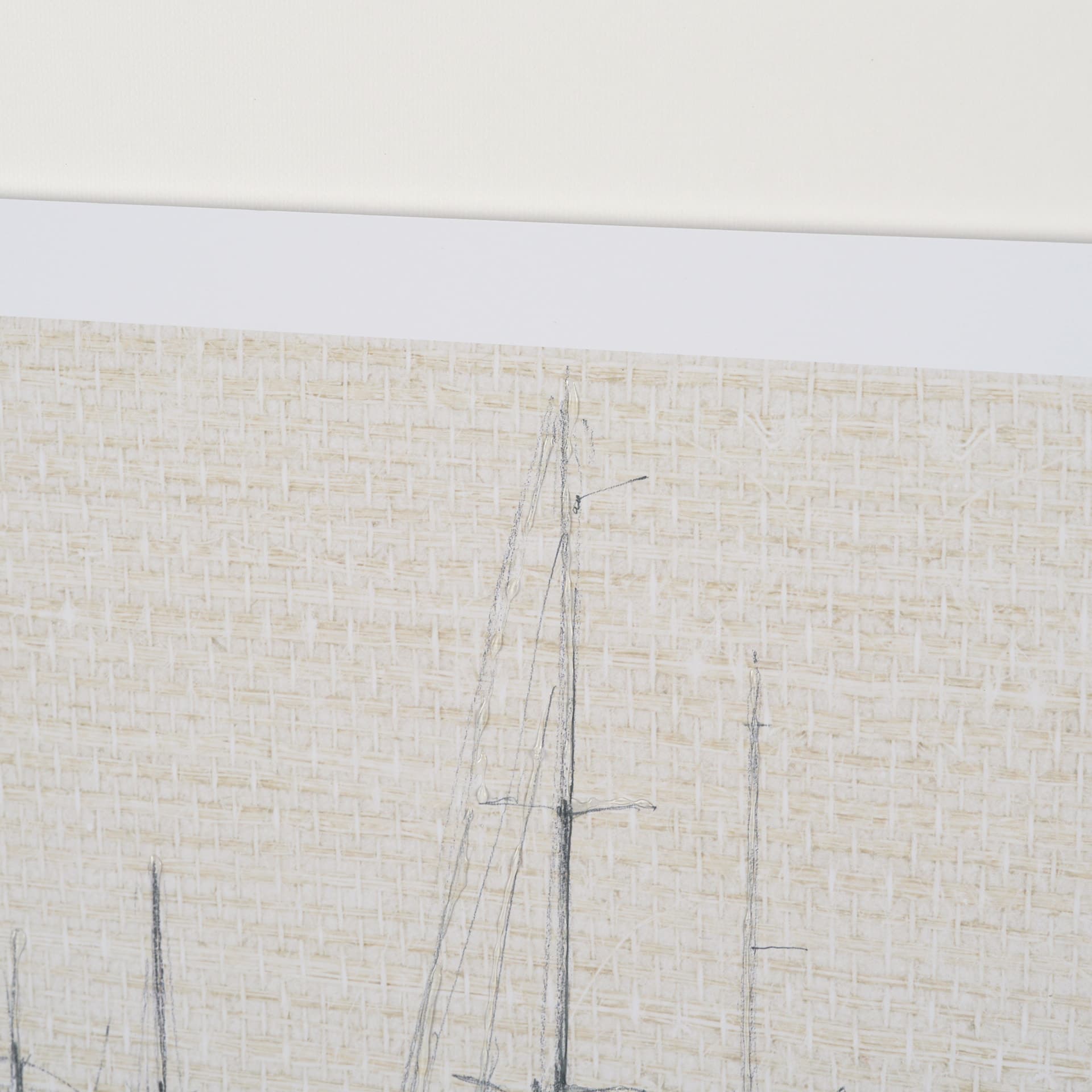 Sail Away III by Mercana Studio a Hand Embellished Framed Art Print Matted under Glass — product photograph