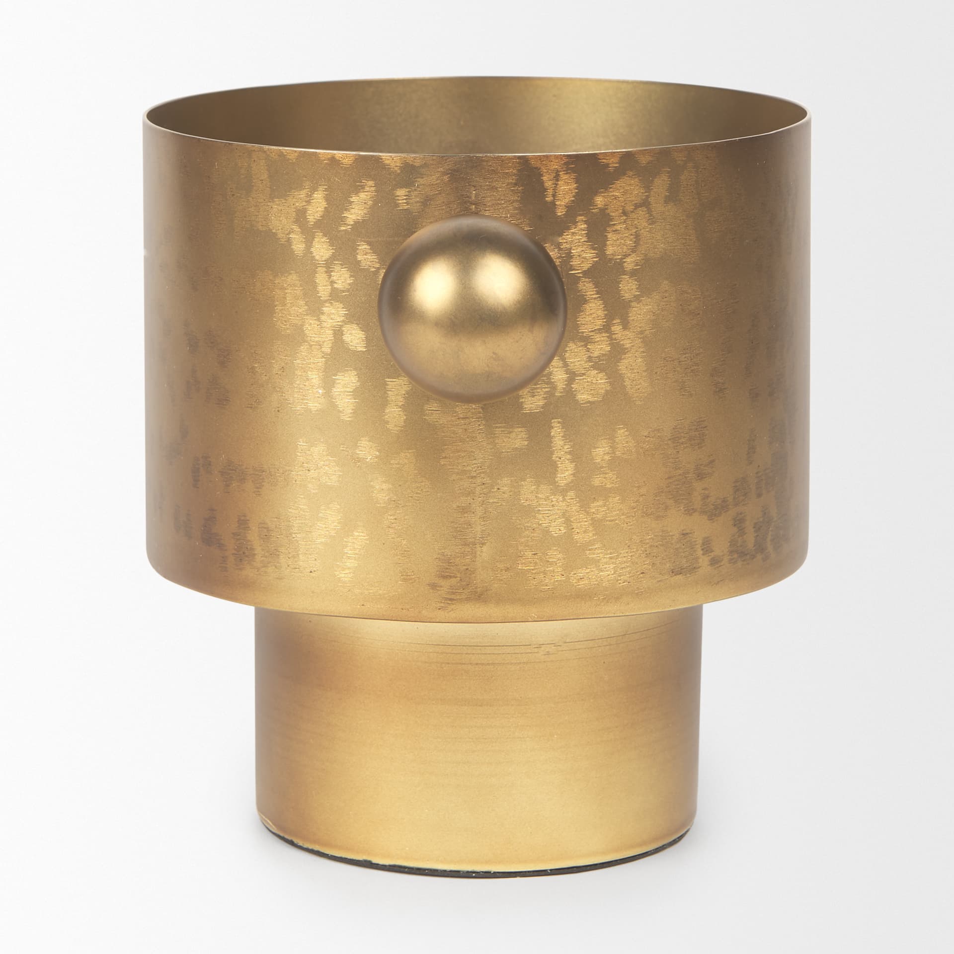 Juno 6.5H Medium Gold Iron Medium Vase — product photograph