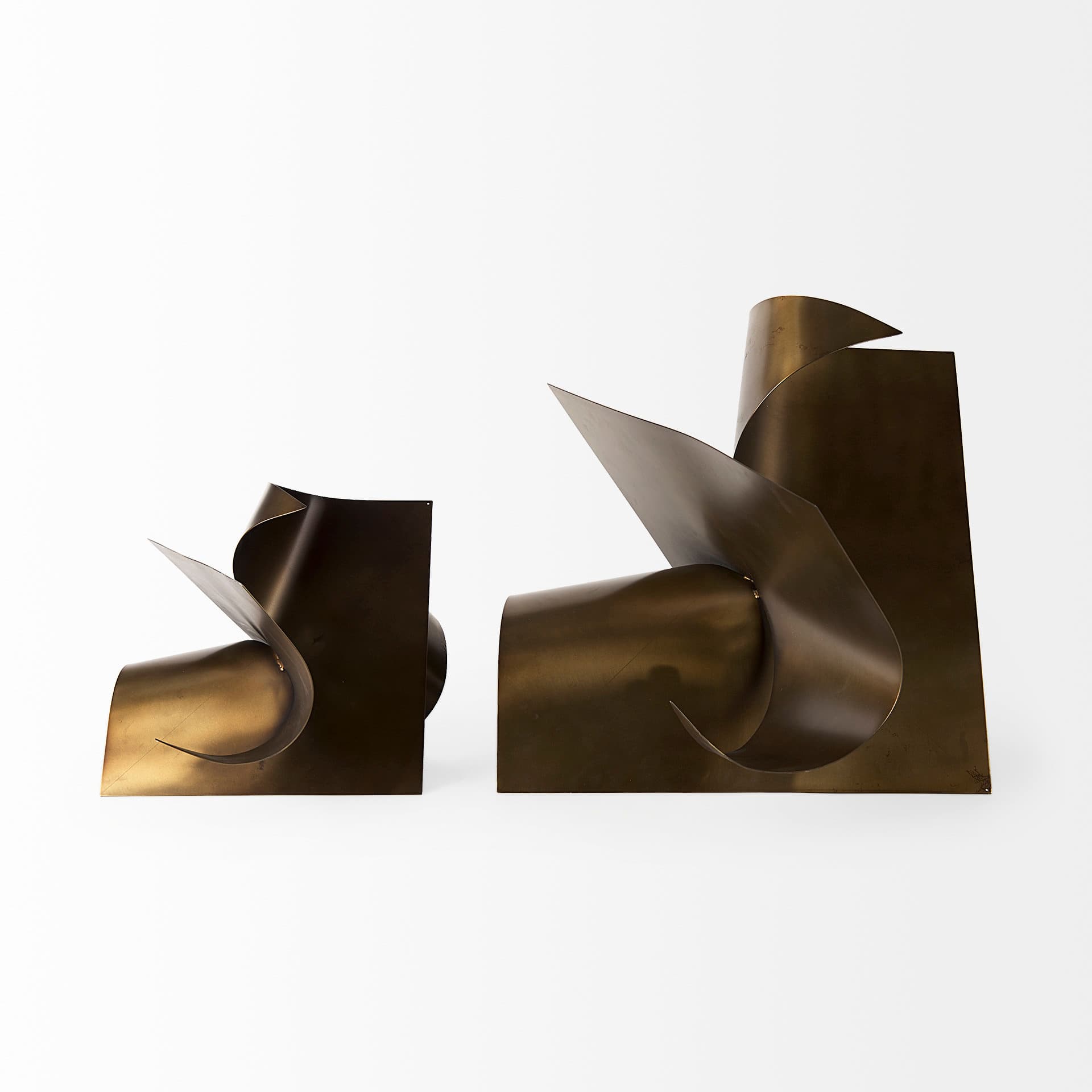 Francesca Antique Gold Metal Sculptural Decorative Object — product photograph