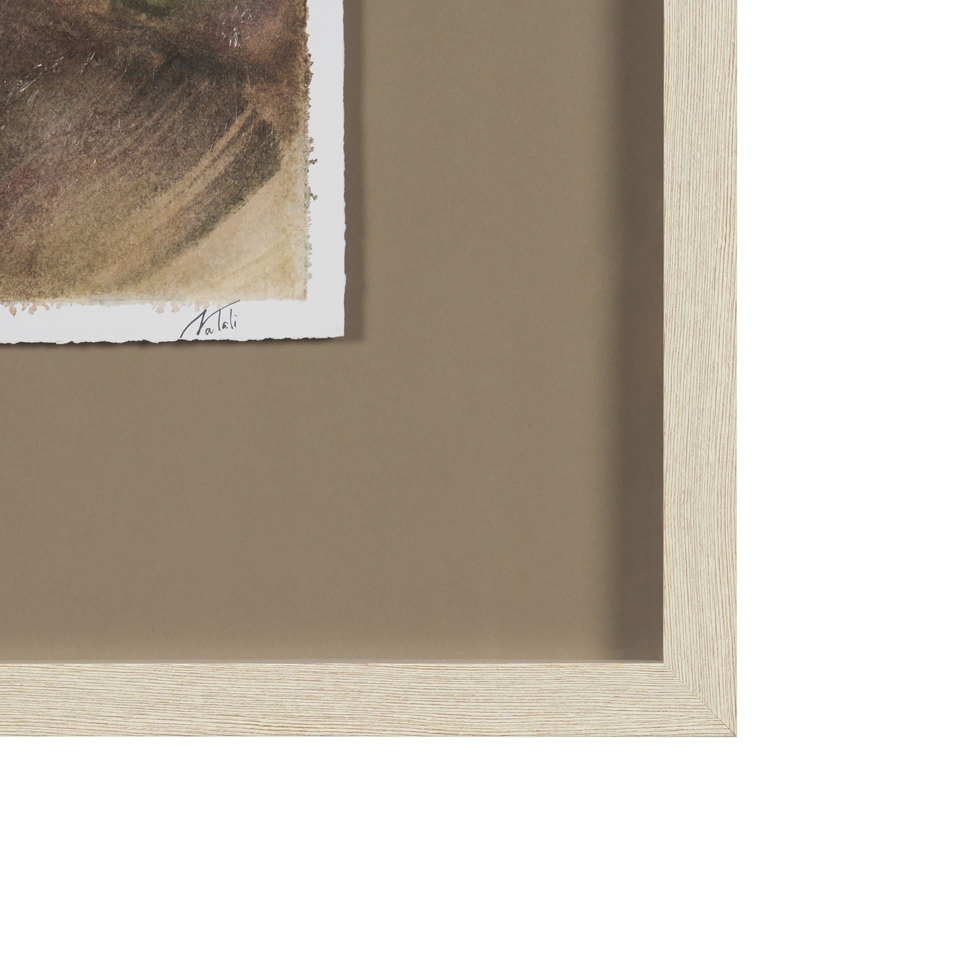 Shoreline Beauty II by Mercana Studio Hand Embelished Framed Artwork Matted under Glass — product photograph