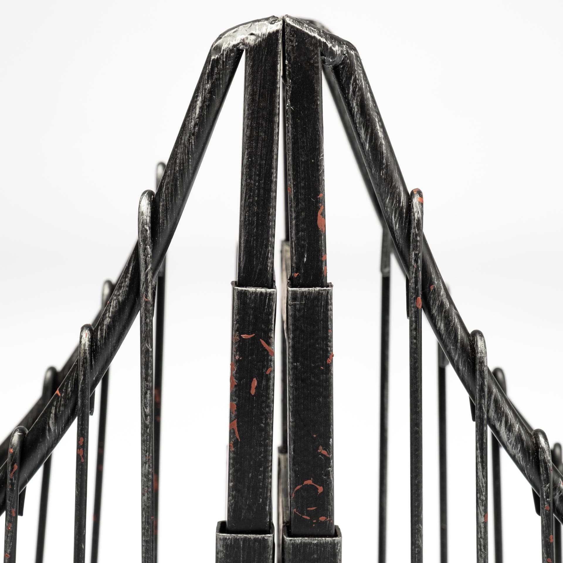 Suspension Set of 2 19L x 4W Brown Wrought Iron Suspension Bridge Bookends — product photograph