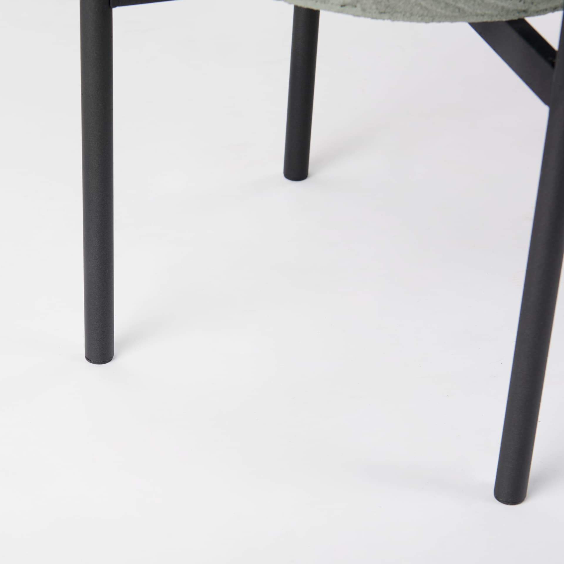 Mabel Set of Two 15.4 x 24.8 Green Top W/ Black Iron Base Plant Stands — product photograph