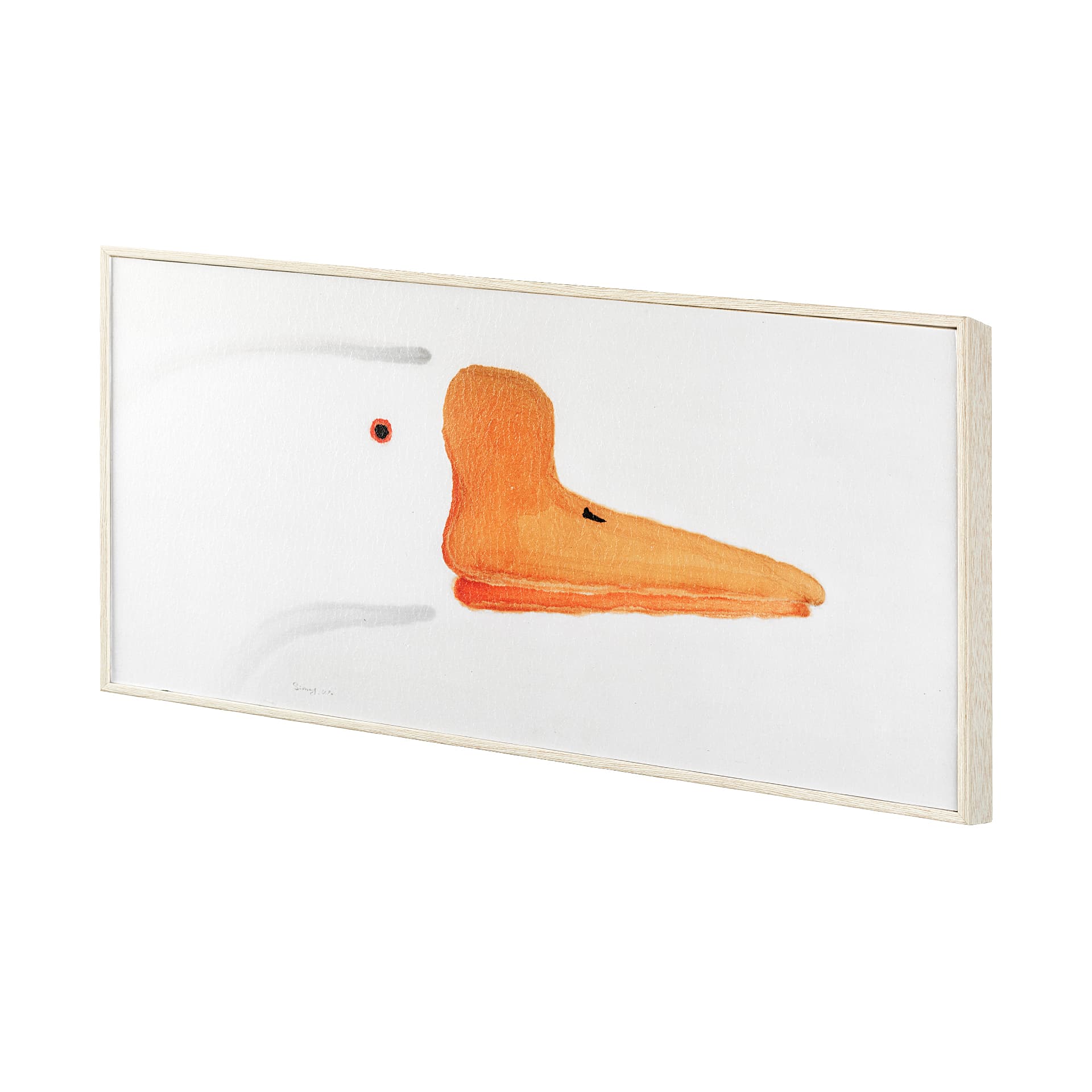 Goose Gazing II by Mercana Studio a Hand Embellished Textured Framed Art Print — product photograph