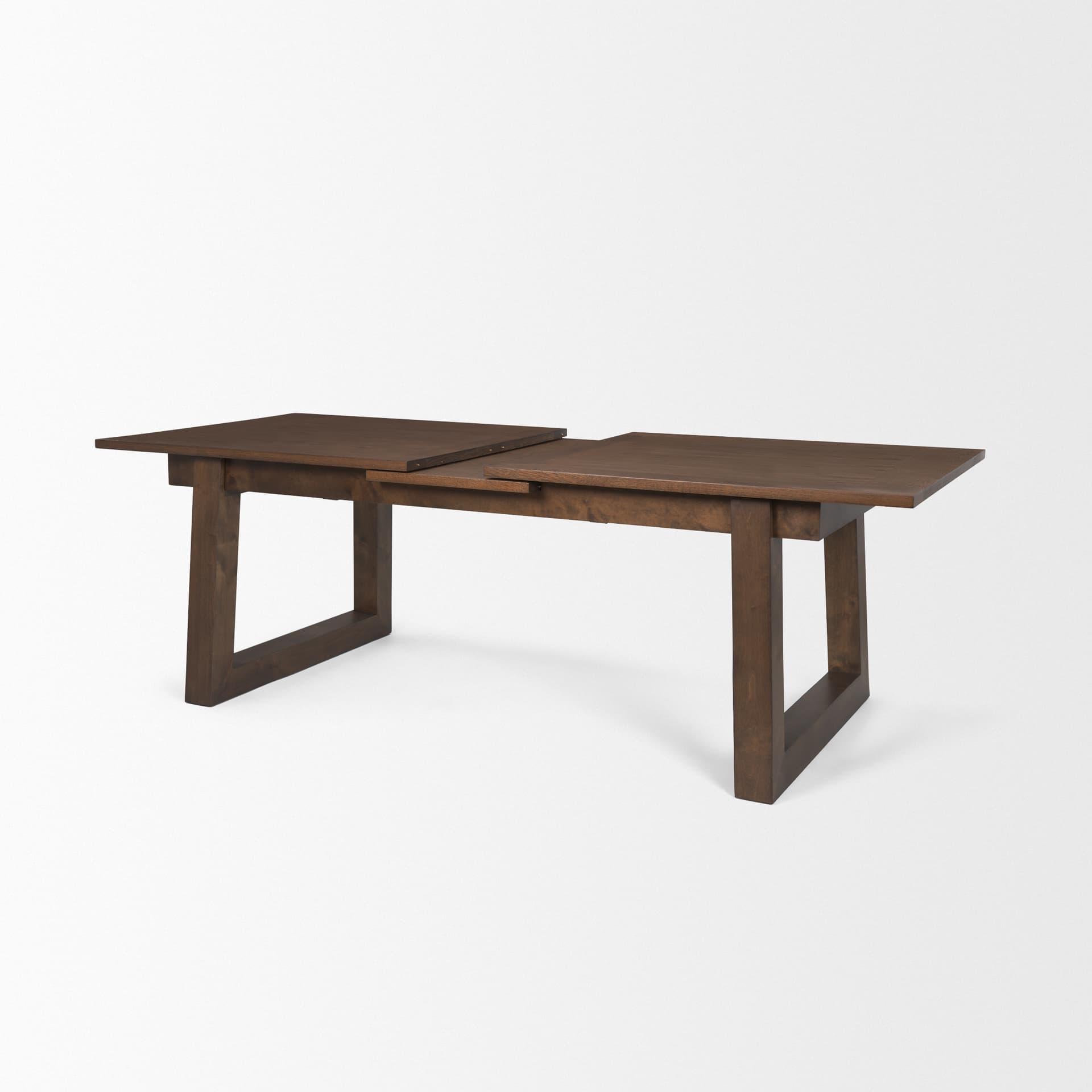 Takota 106.3"L x 39.3"W Rectangular Extendable Dining Table | Modern | Dark Brown Wood | Seats 8 — product photograph